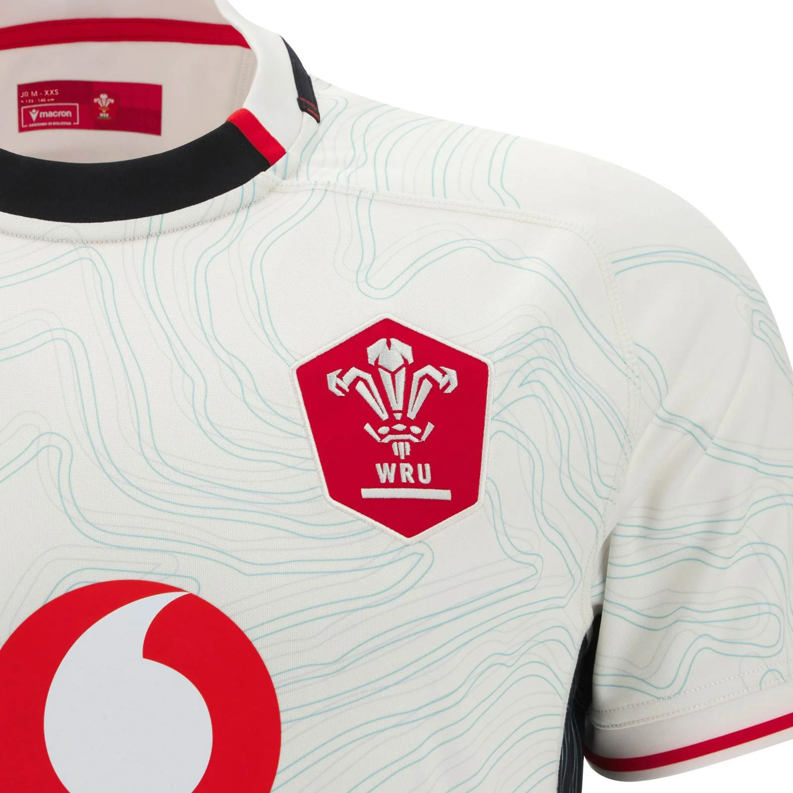 Macron Wales Rugby 2025/26 Kids Away Replica Jersey - Image 3