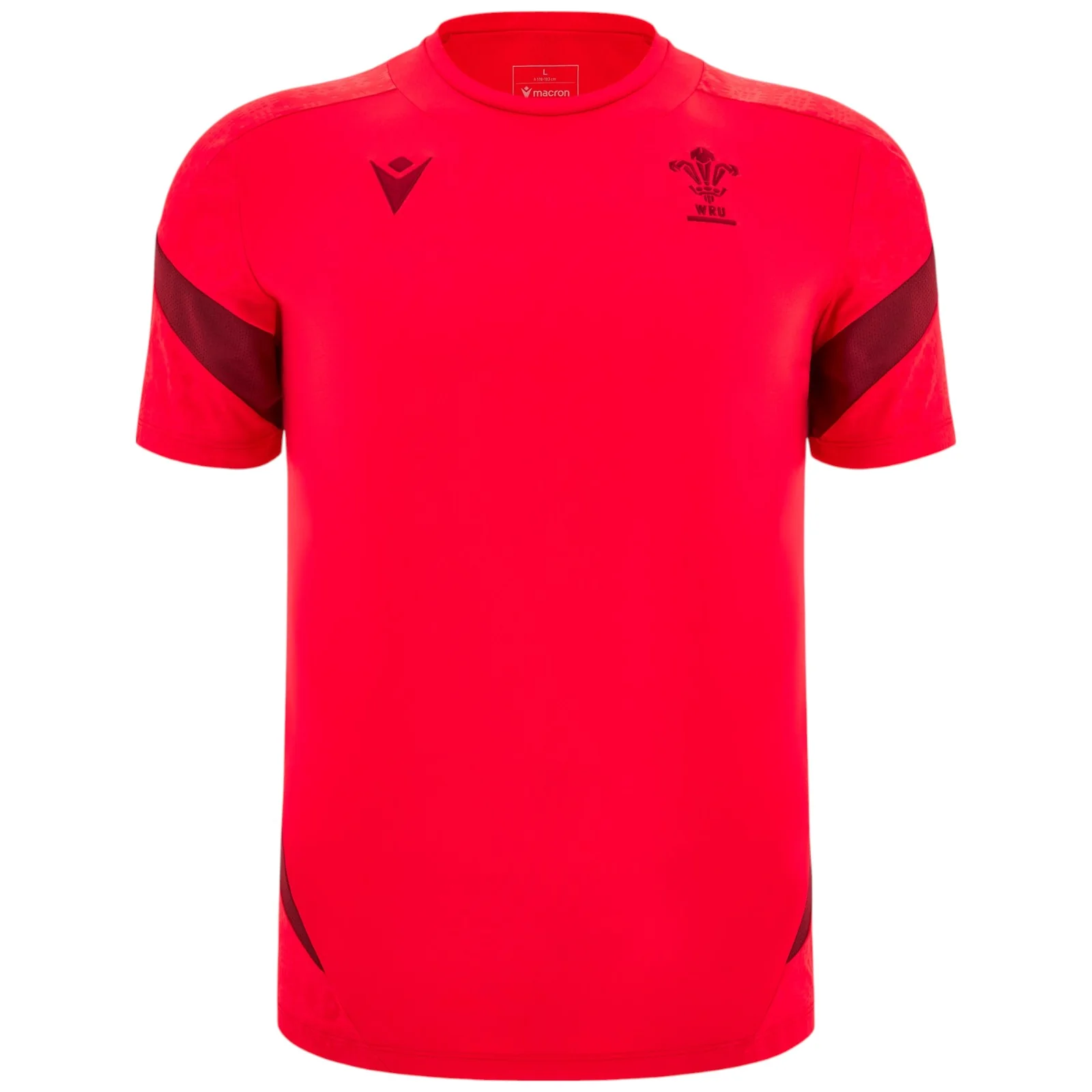 Macron Welsh Rugby 2025/26 Mens Short Sleeved Training T-Shirt