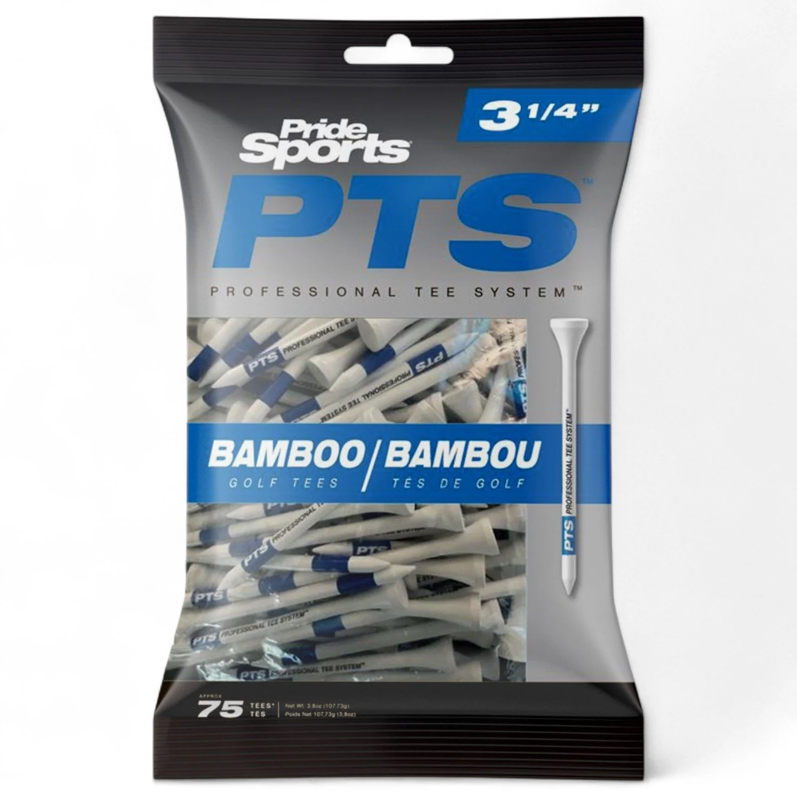 Masters Pride Sports Bamboo Golf Tees - Pack of 75