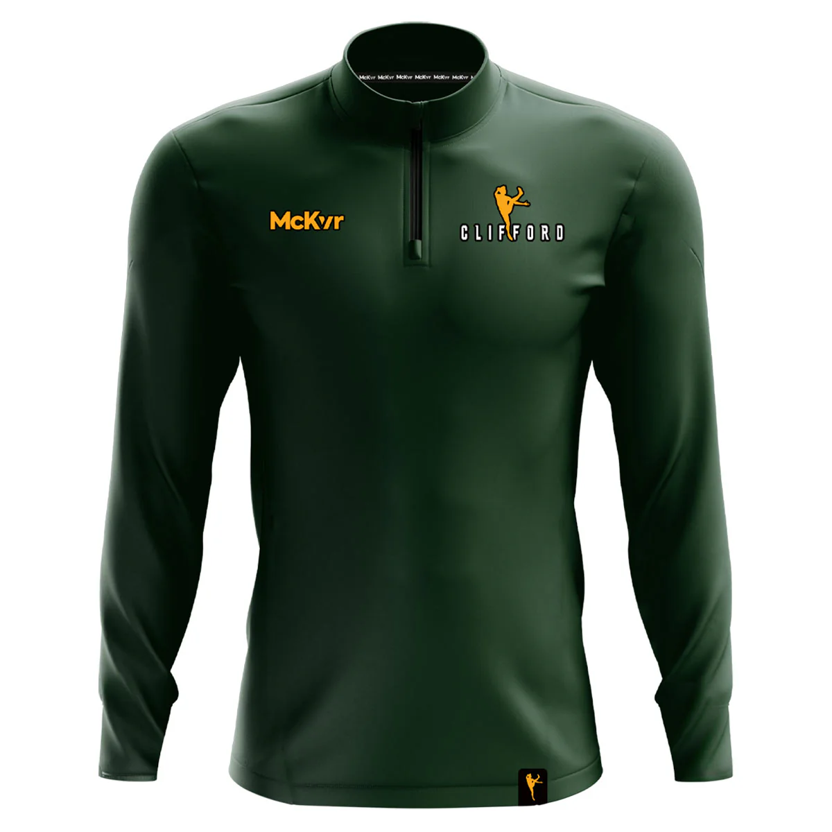 McKeever Clifford Kids Quarter Zip Top - Green - Image 3