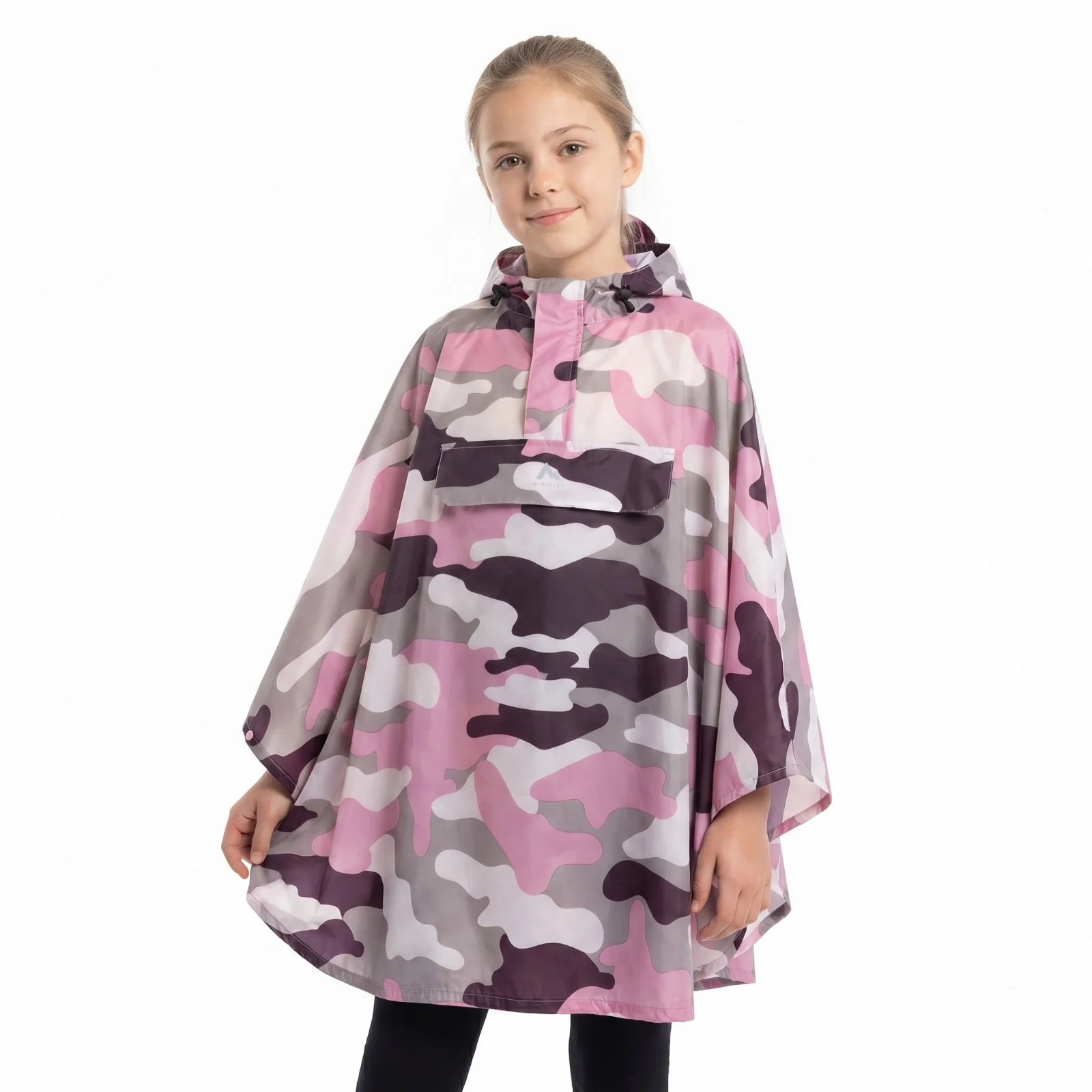 McKinley Lambaol III Half-Zip Kids Loose-Fit Rain Poncho