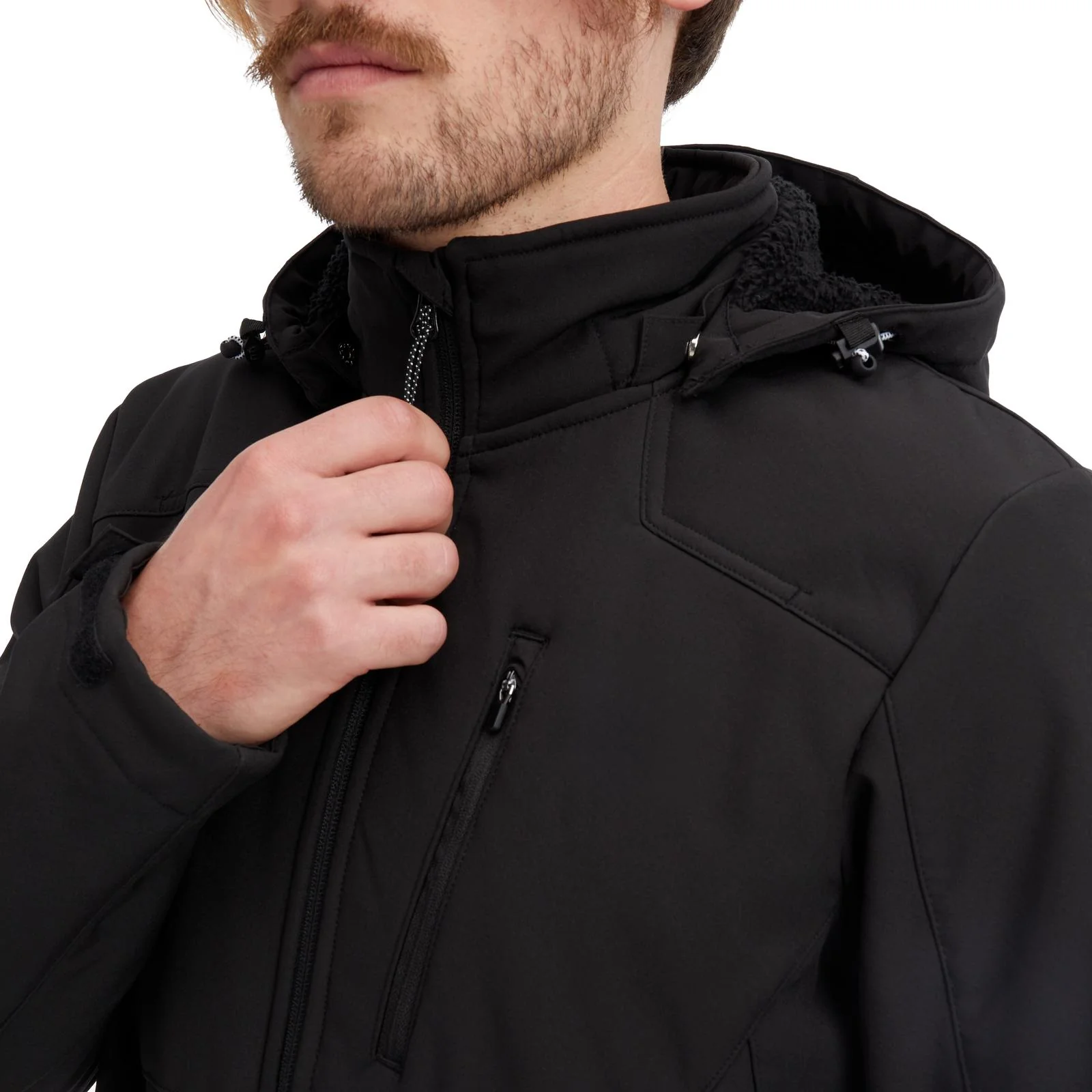 McKinley Tura III Mens Full-Zip Softshell Hooded Jacket - Image 2