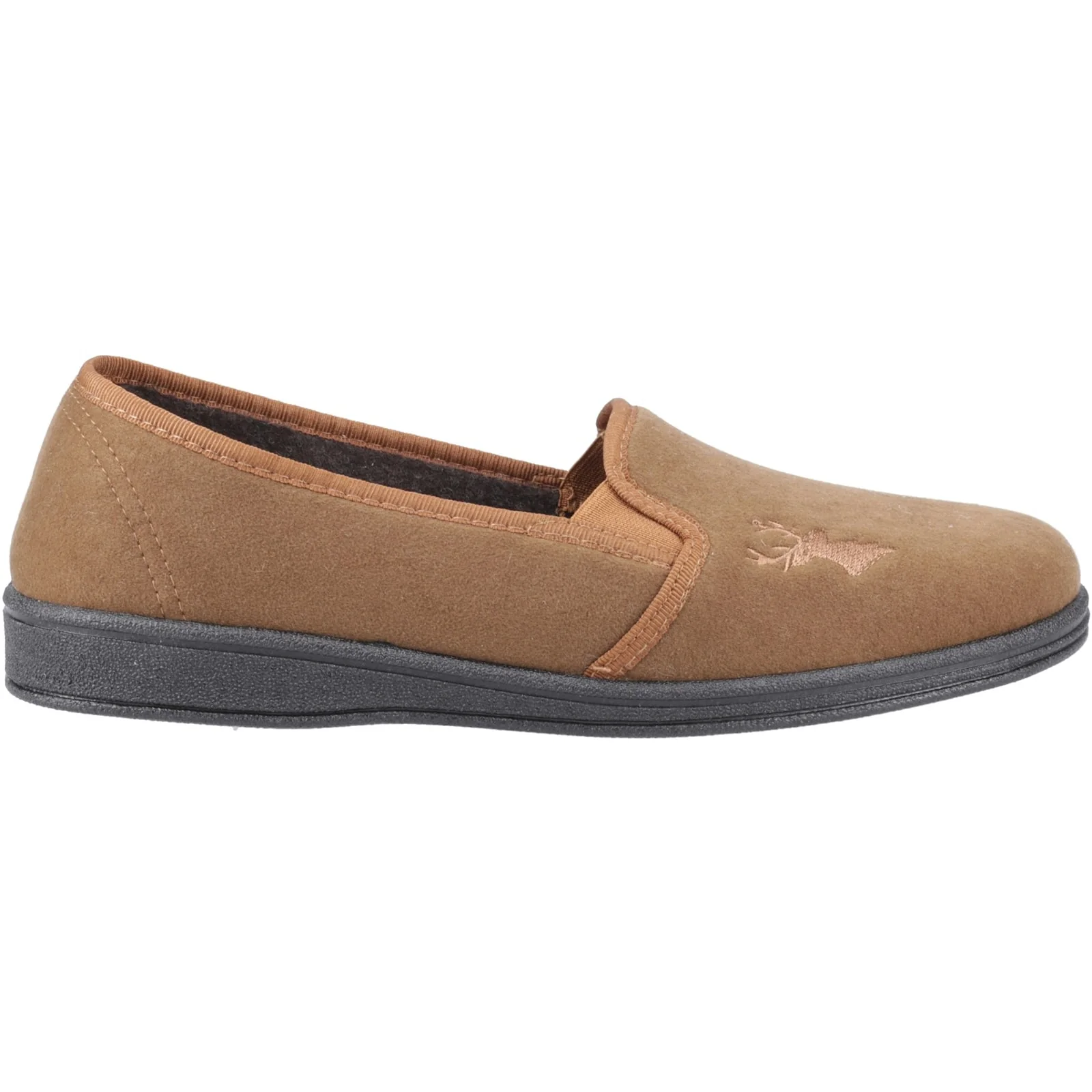 Mirak Mens Stag Slipper Tan