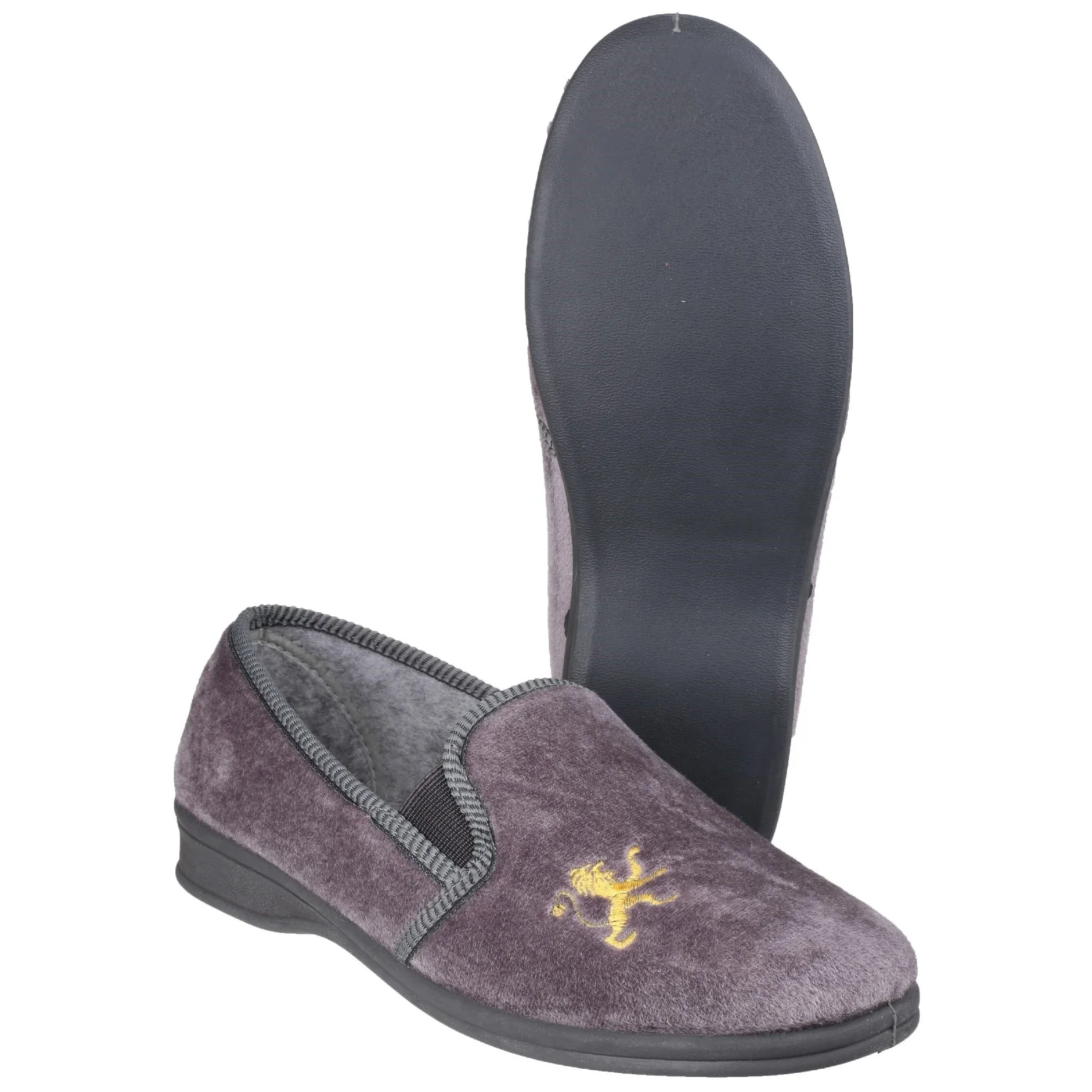 Mirak Mens Warminster Slipper Grey - Image 4