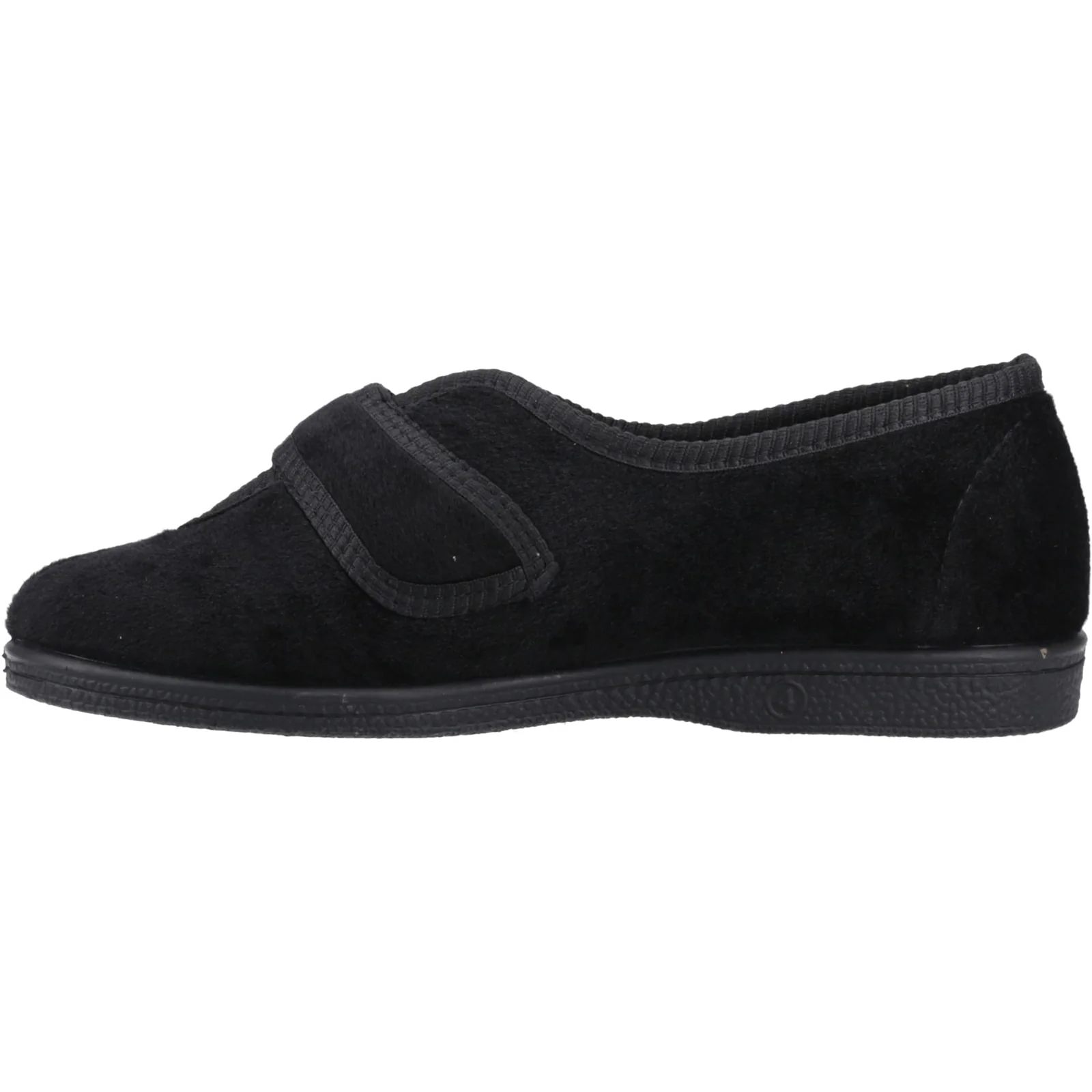 Mirak Womens Andrea Touch Fastening Slipper Black - Image 2