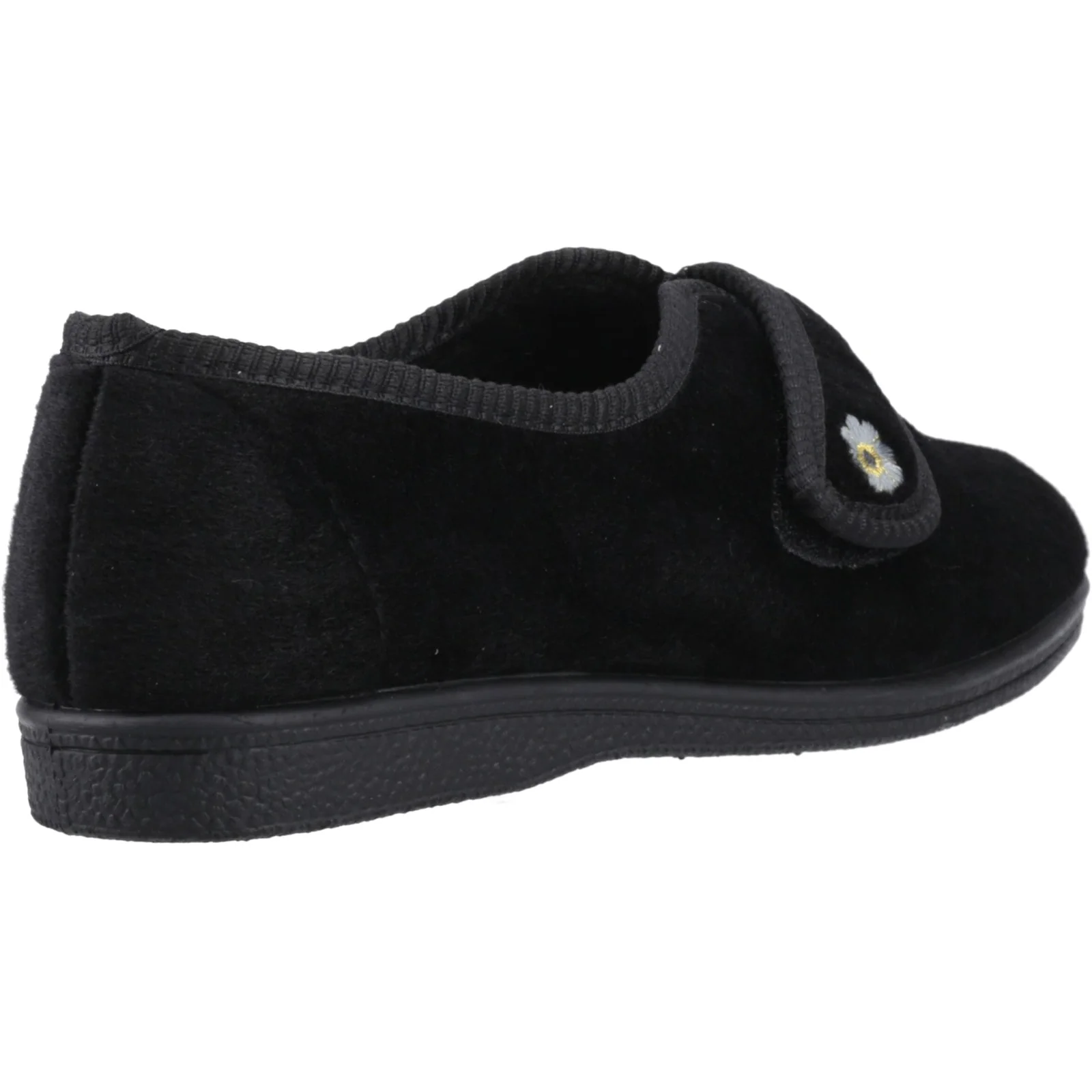 Mirak Womens Andrea Touch Fastening Slipper Black - Image 4