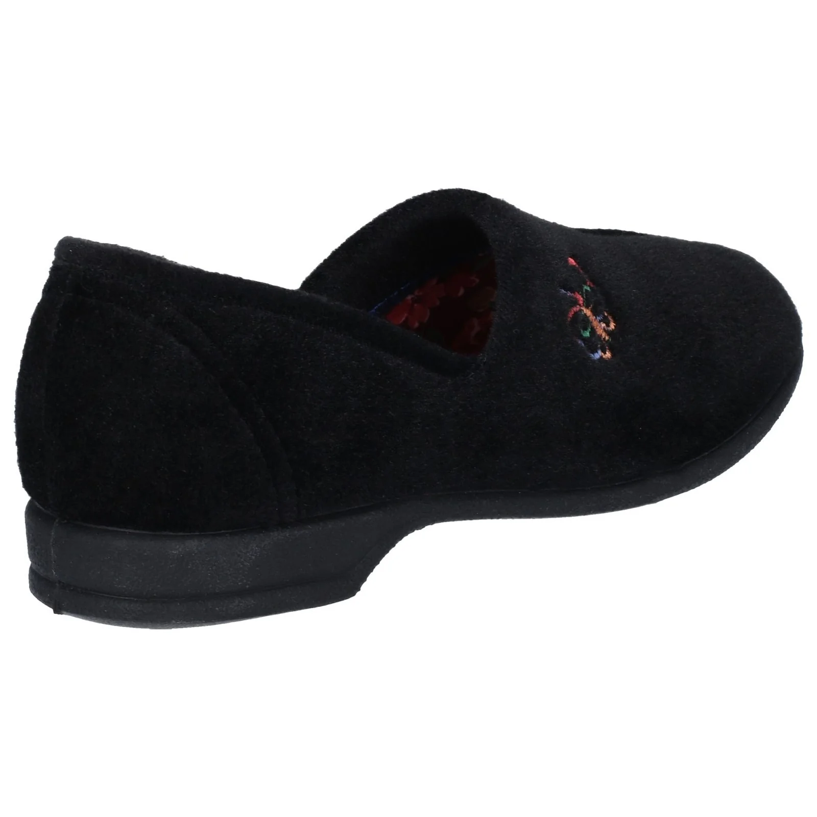 Mirak Womens Bouquet Slipper Black - Image 3