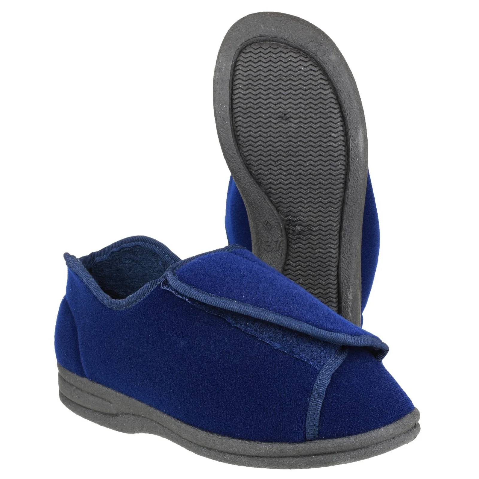 Mirak Womens Fife Touch Fastening Slipper Blue - Image 5