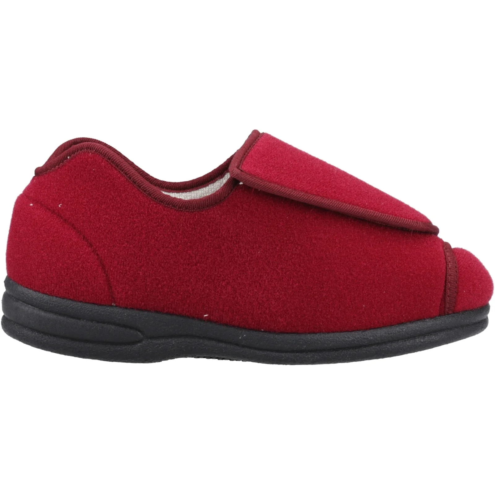 Mirak Womens Fife Touch Fastening Slipper Wine
