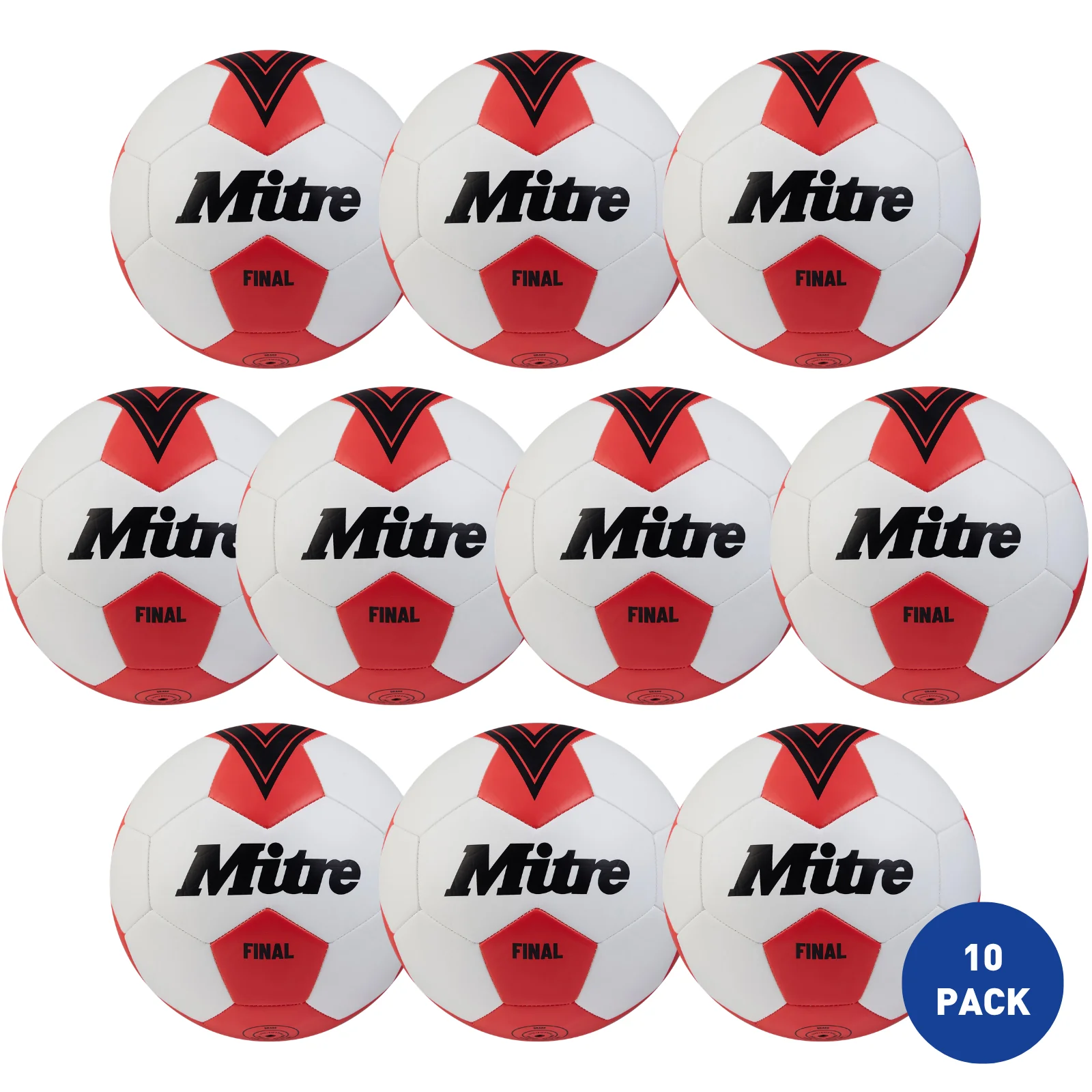 Mitre Final 24 Football - 10 Pack