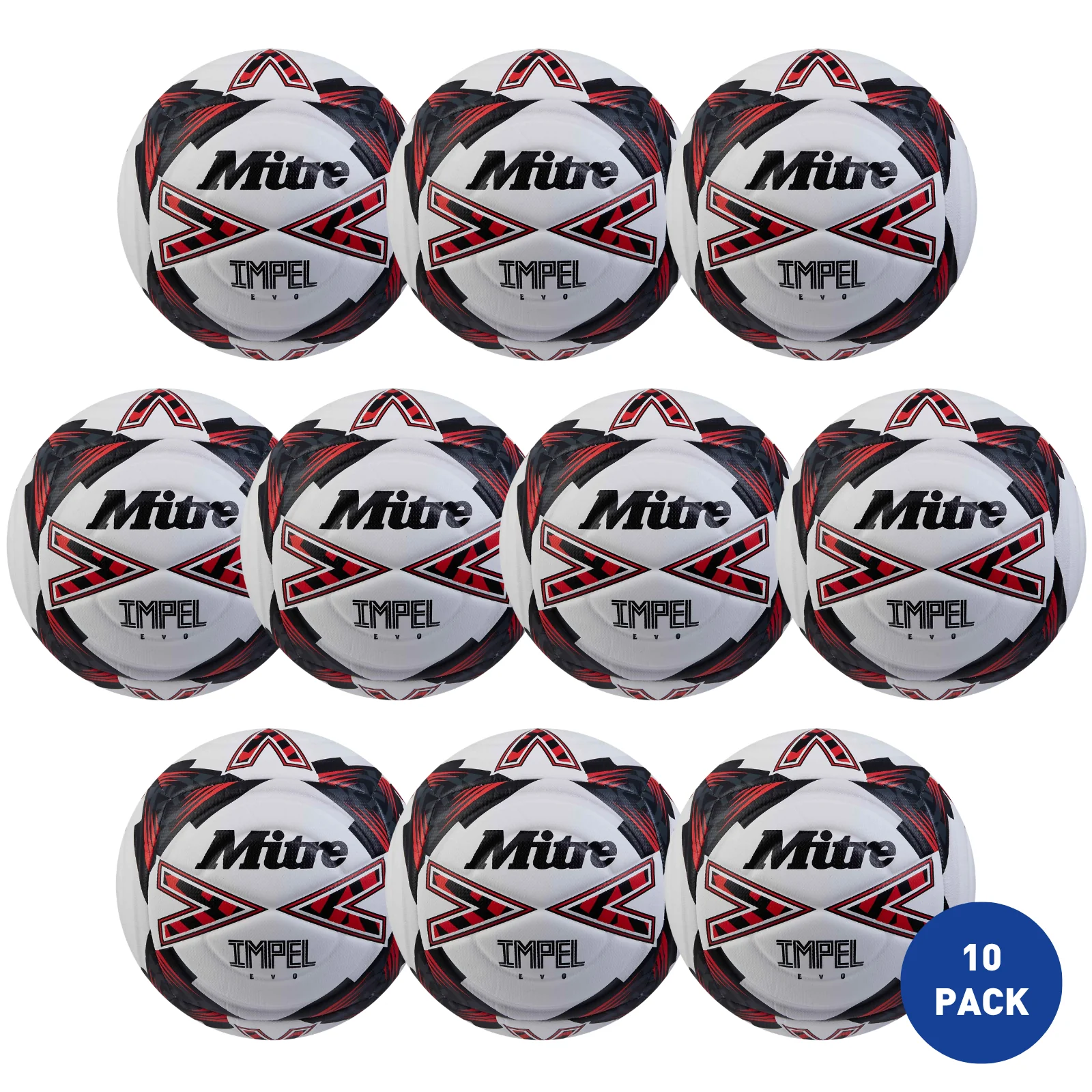 Mitre Impel Evo 24 Football - 10 Pack