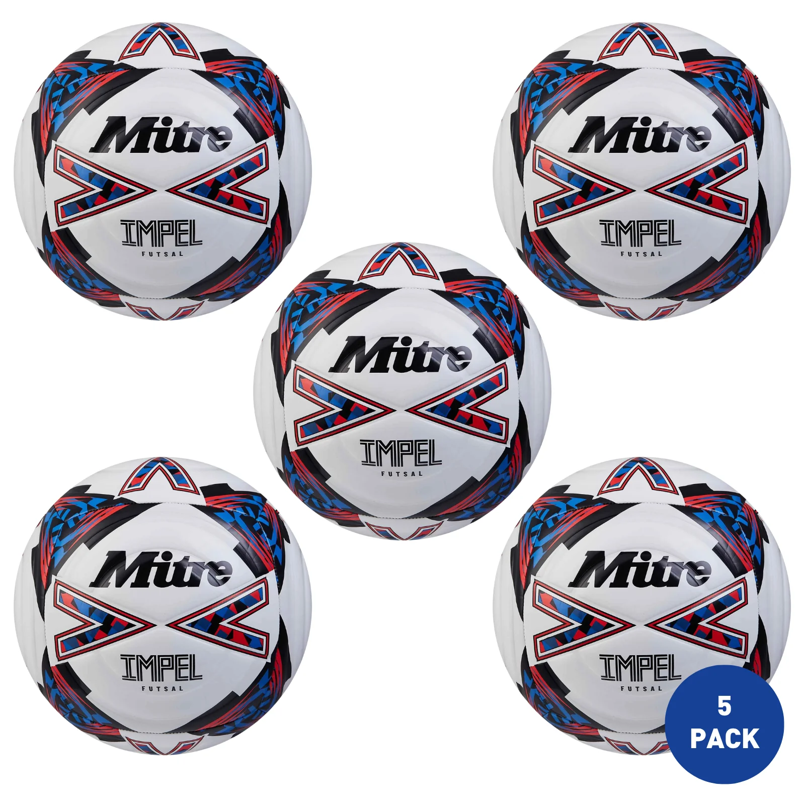Mitre Impel Futsal 24 Football - 5 Pack