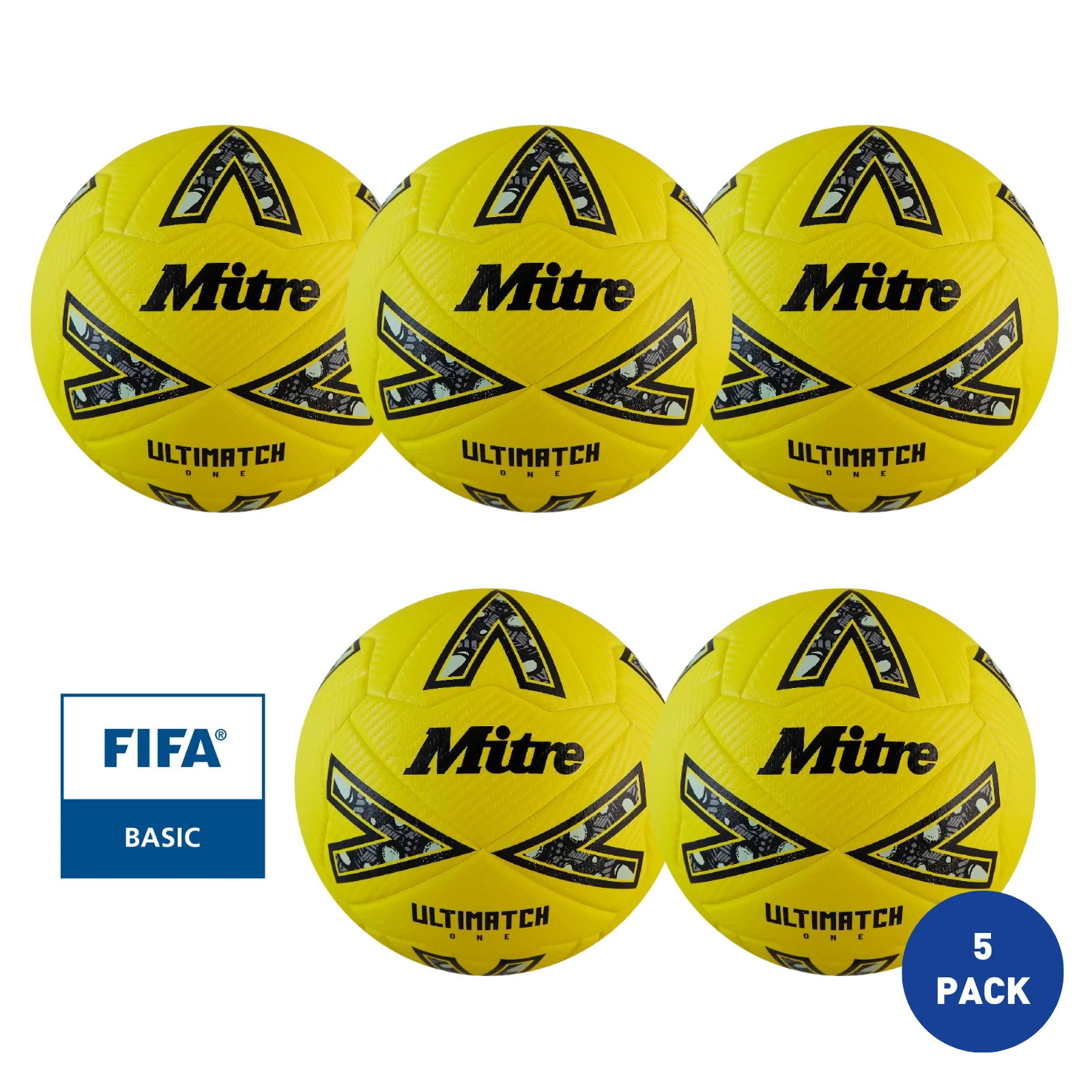 Mitre Ultimatch One 24 Football - 5 Pack