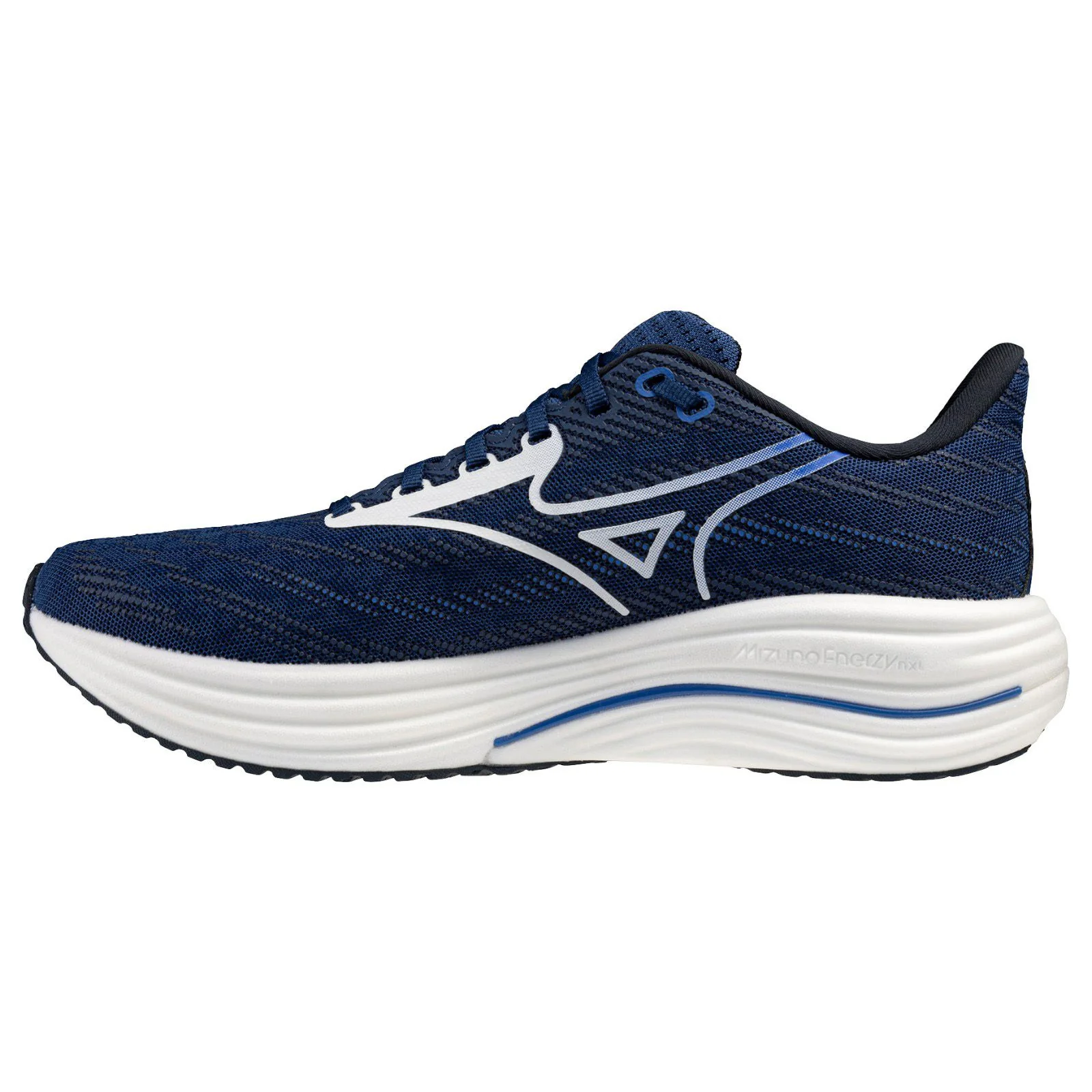 Mizuno Wave Rider 29 Mens Cushioned Running Shoes - Blue - Image 2