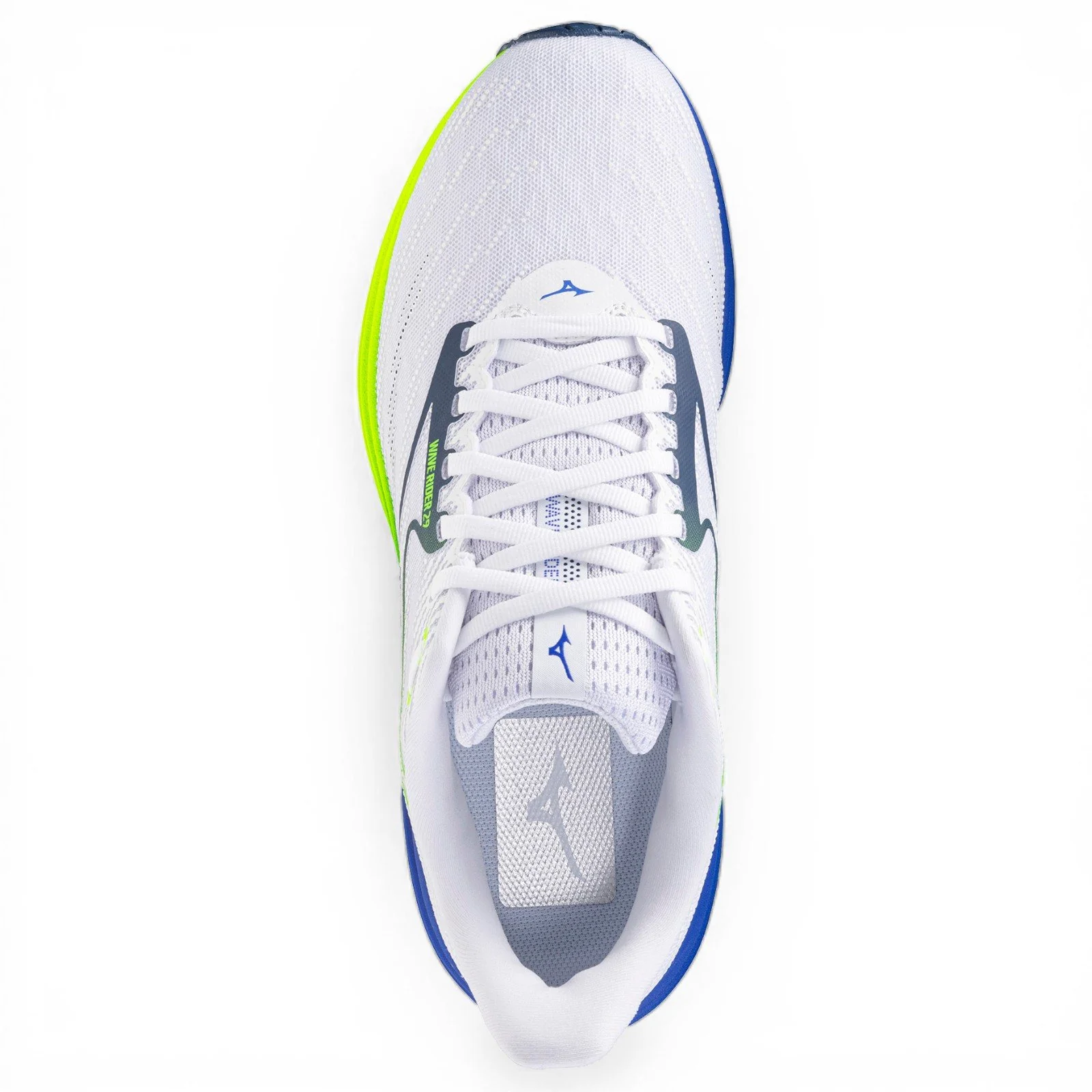 Mizuno Wave Rider 29 Mens Cushioned Running Shoes - White - Image 3