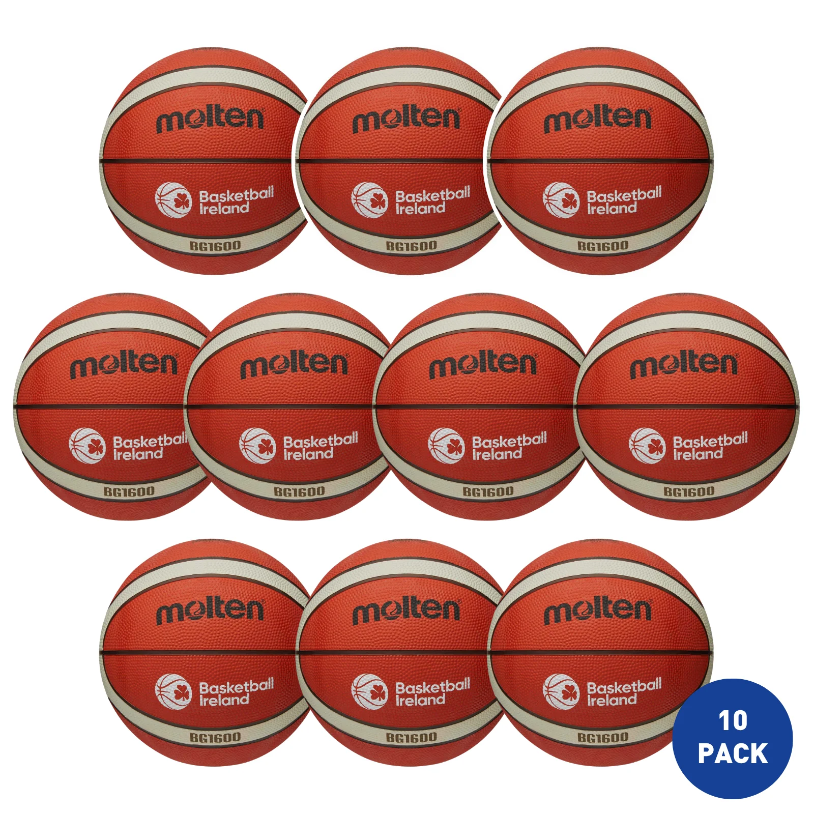Molten Basketball Ireland Beginners Basketball Size 5 - 10 Pack