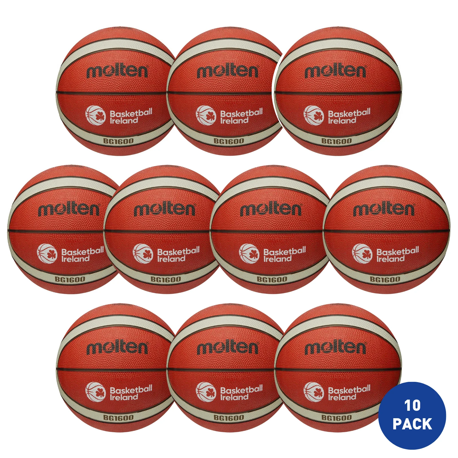 Molten Basketball Ireland Beginners Basketball Size 7 - 10 Pack