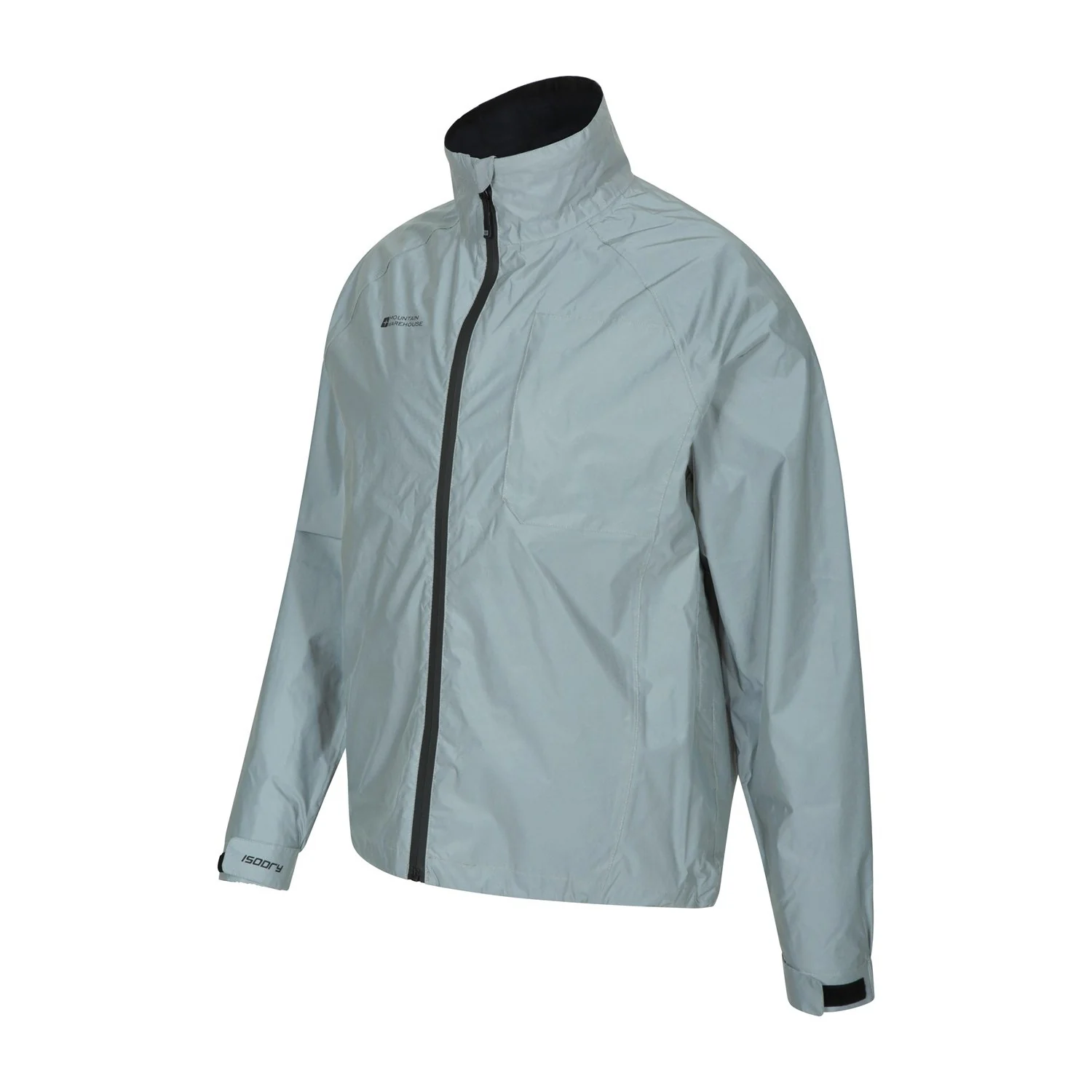 Mountain Warehouse Mens Adrenaline II Waterproof Jacket Silver - Image 3