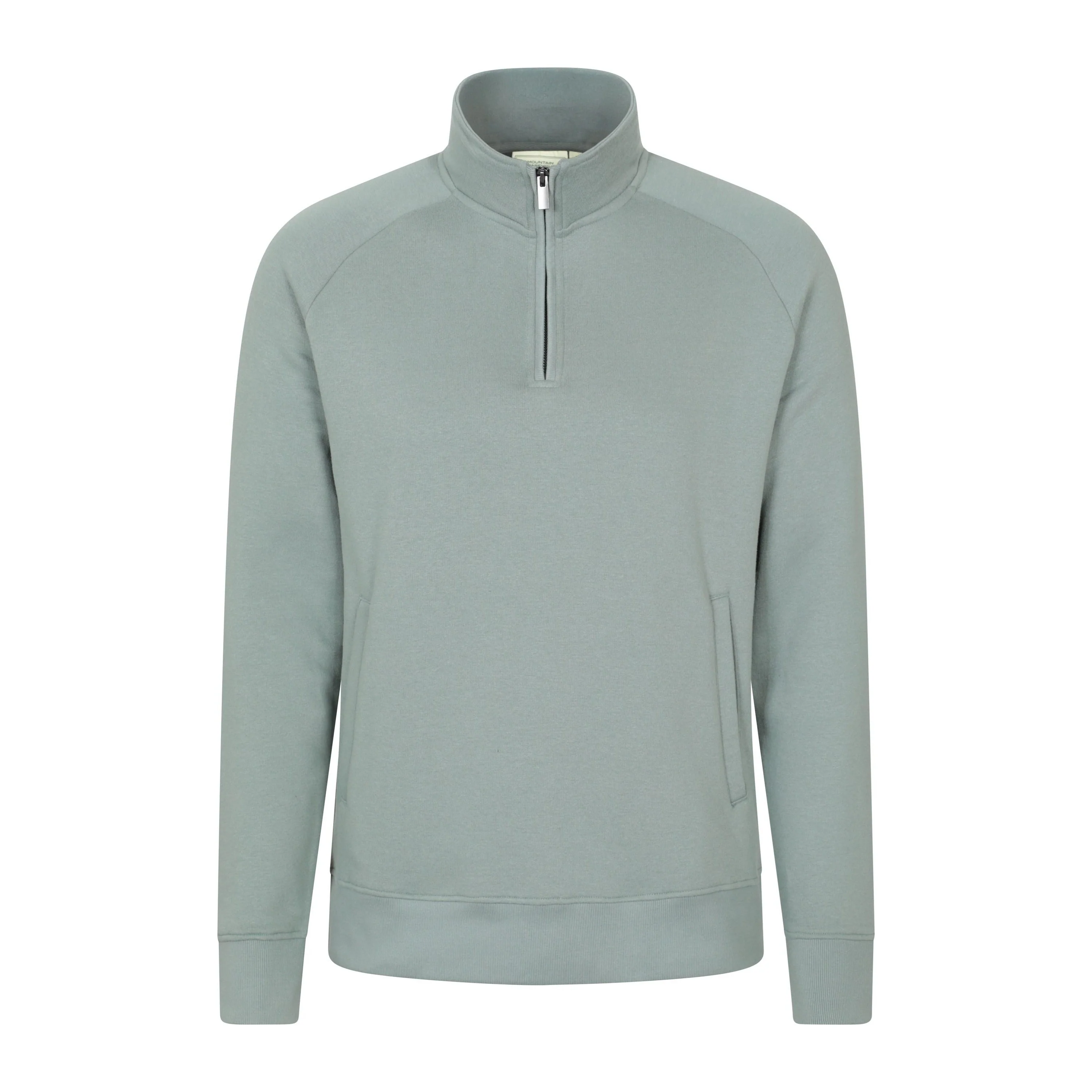 Mountain Warehouse Mens Bamburgh Half Zip Jumper Pale Green