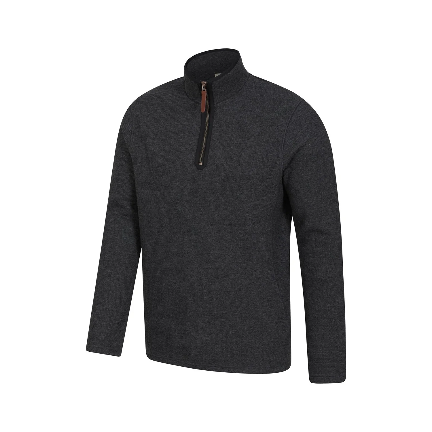 Mountain Warehouse Mens Beta Contrast Zip Top Charcoal - Image 2