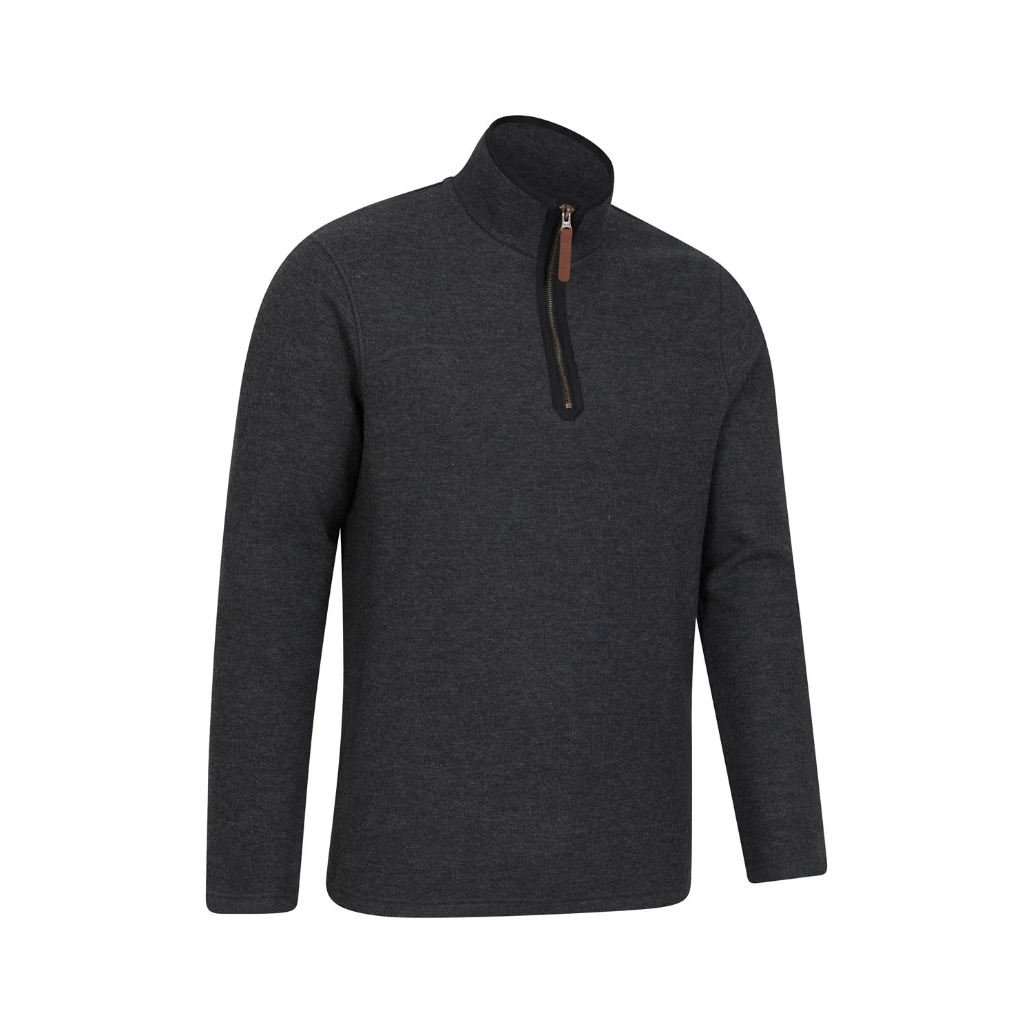 Mountain Warehouse Mens Beta Contrast Zip Top Charcoal - Image 3