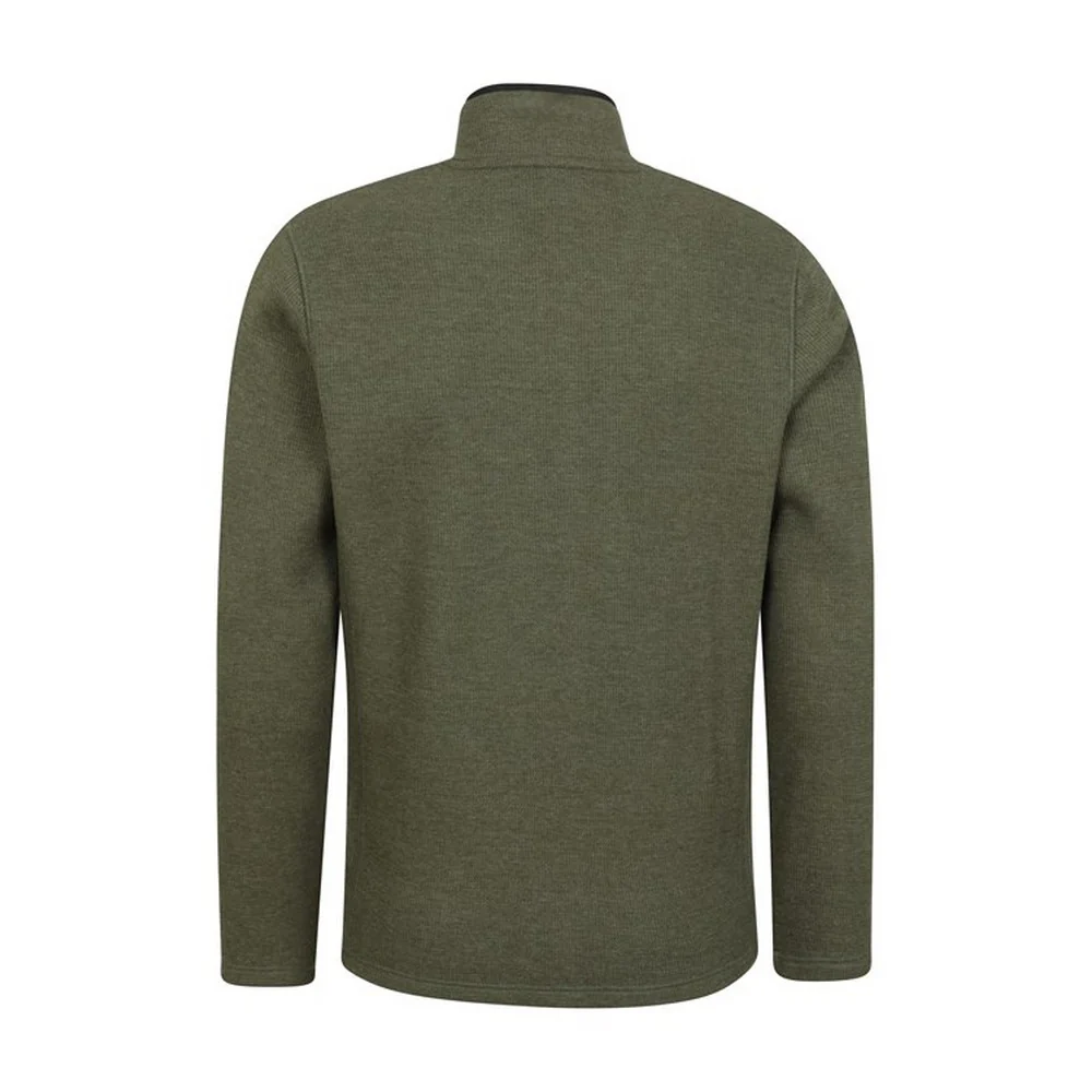 Mountain Warehouse Mens Beta Contrast Zip Top Dark Khaki - Image 2