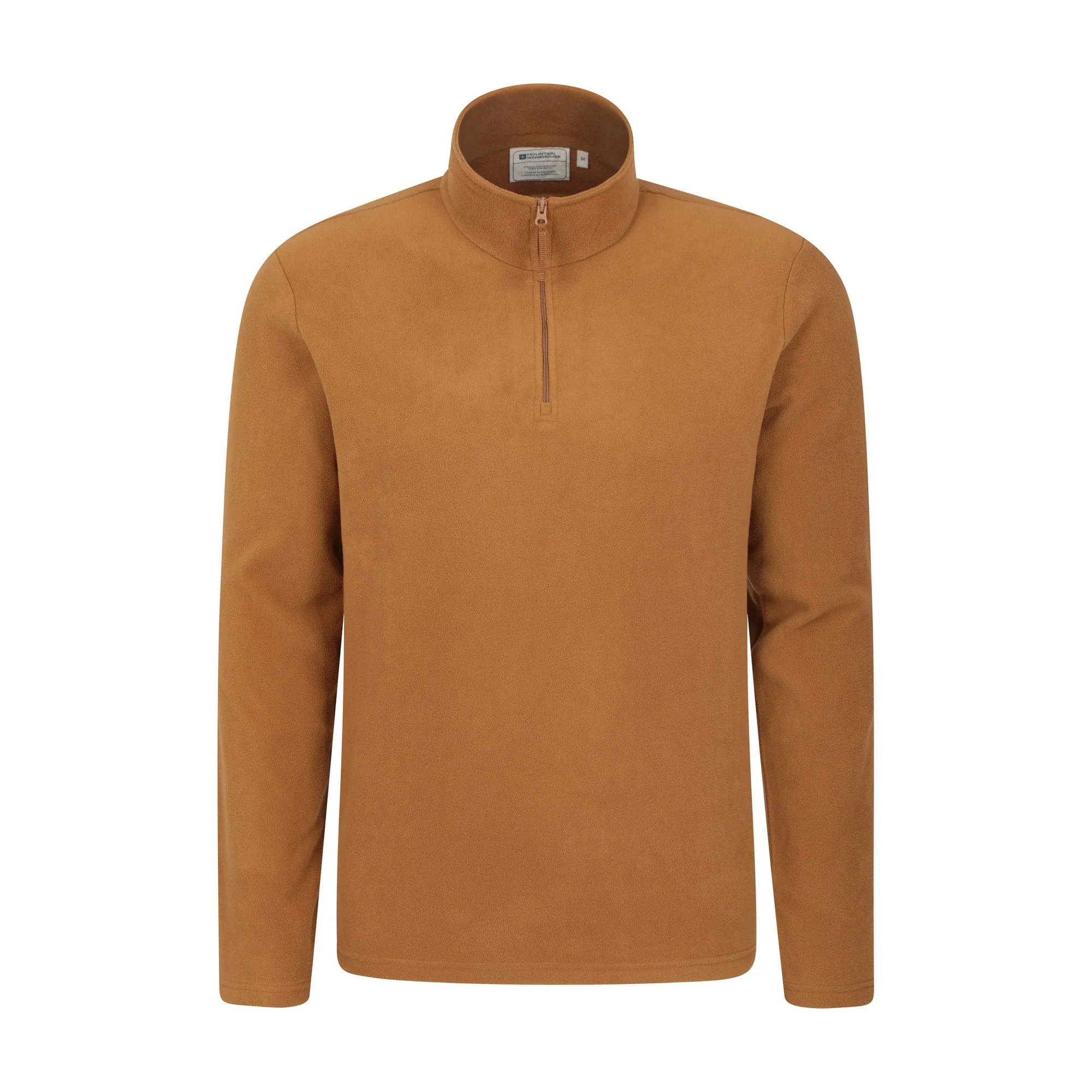 Mountain Warehouse Mens Camber II Half Zip Fleece Top Mustard - Image 2