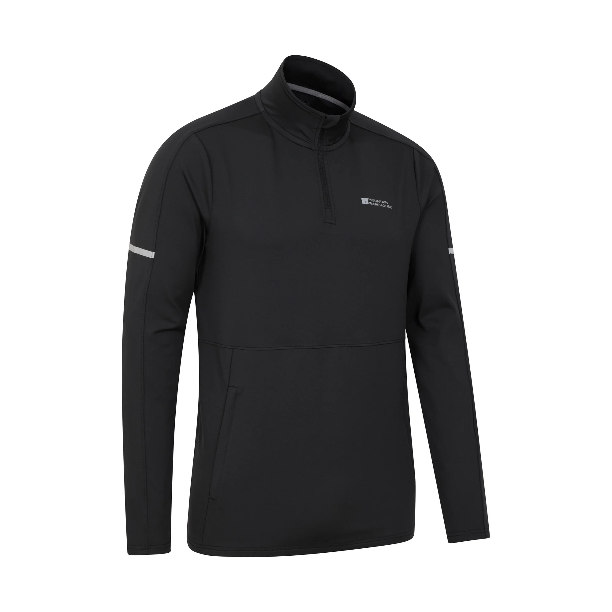 Mountain Warehouse Mens Core Recycled Half Zip Midlayer Black - Image 3