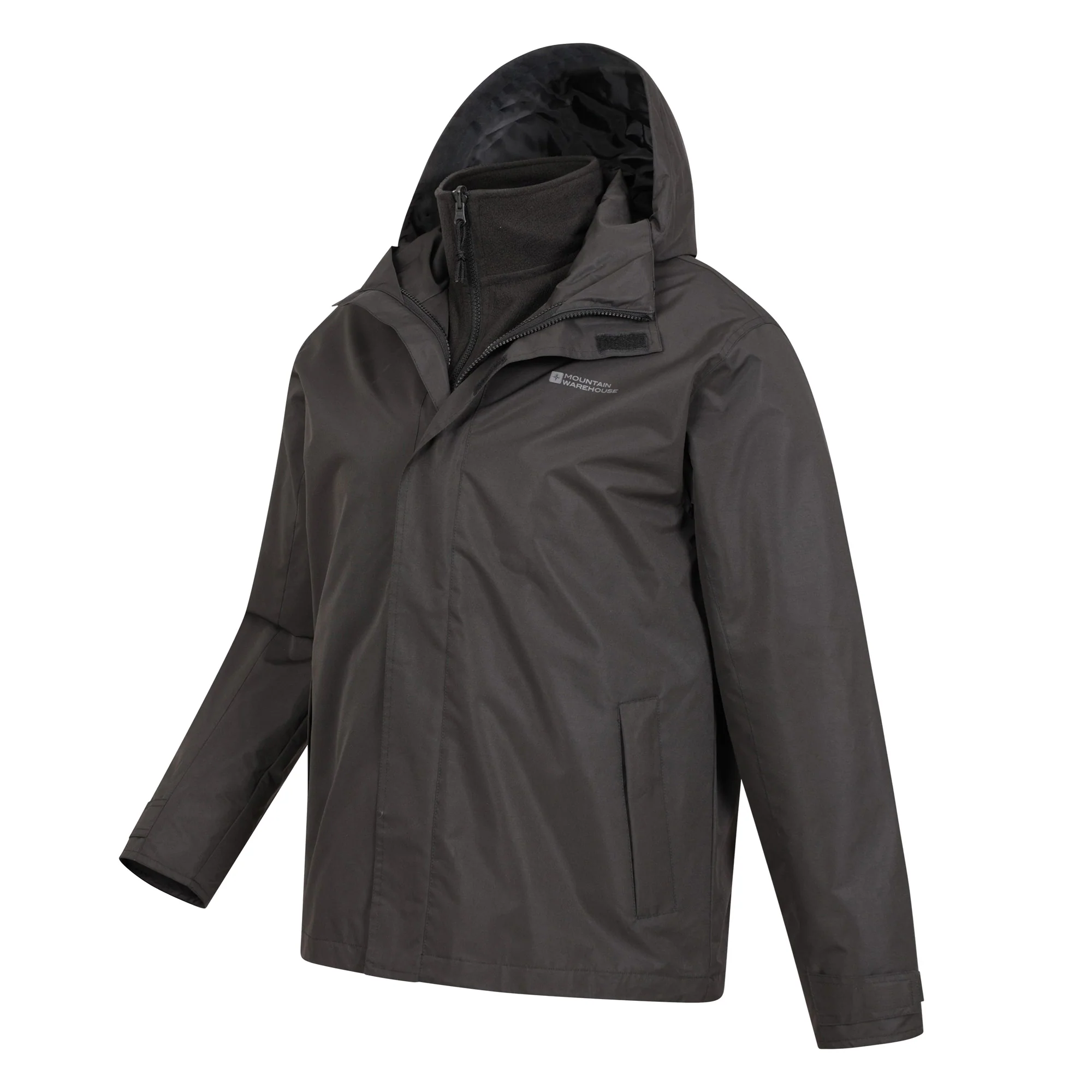 Mountain Warehouse Mens Fell II 3 in 1 Jacket Black - Image 3