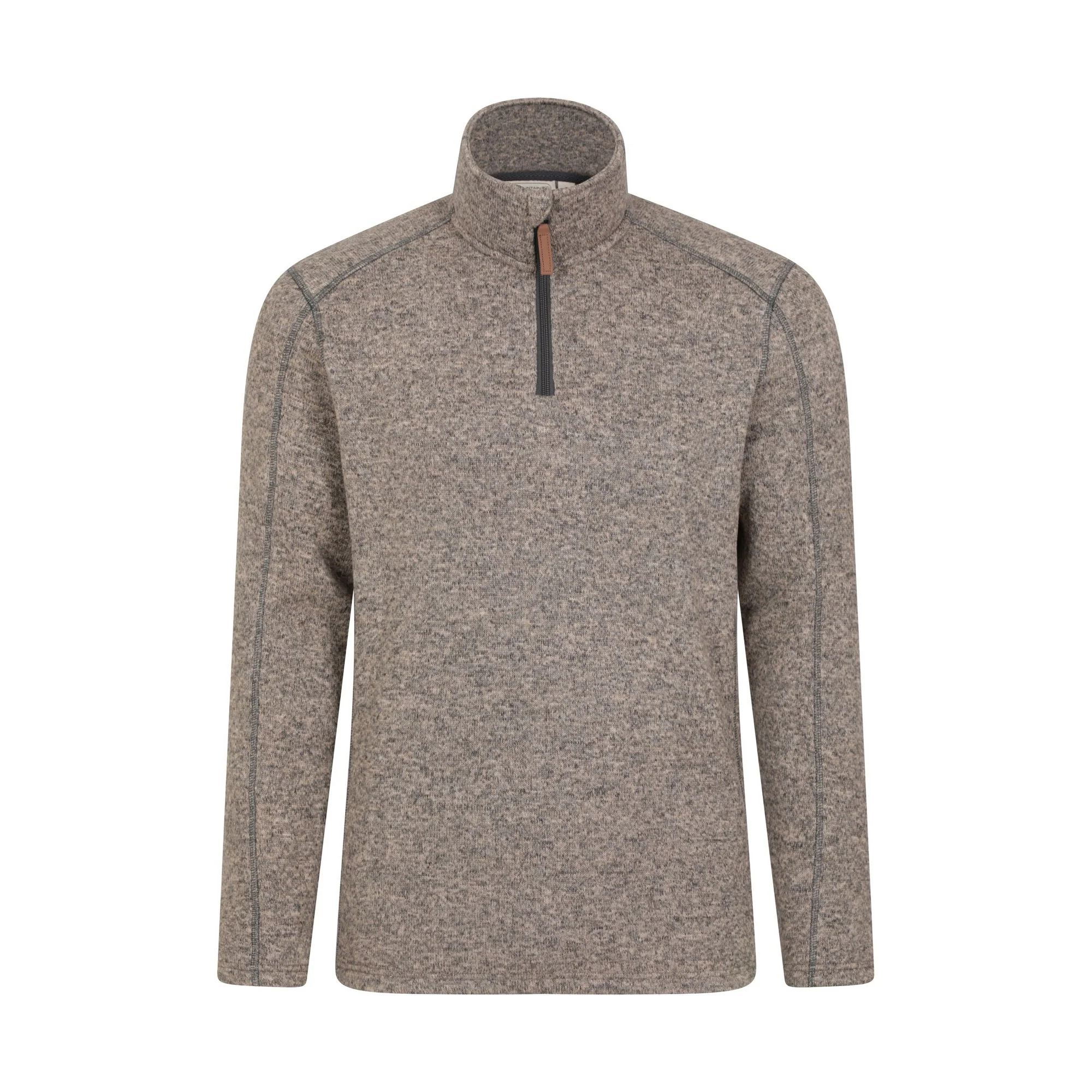 Mountain Warehouse Mens Idris II Half Zip Fleece Top Beige