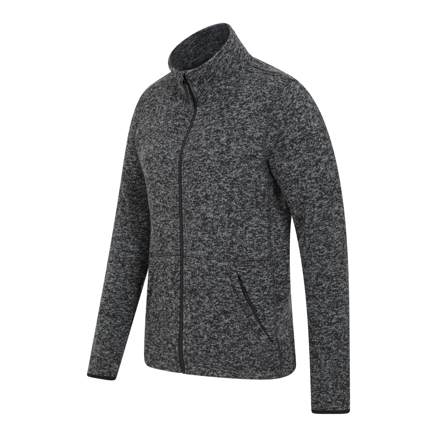 Mountain Warehouse Mens Idris III Full Zip Fleece Jacket Black - Image 3