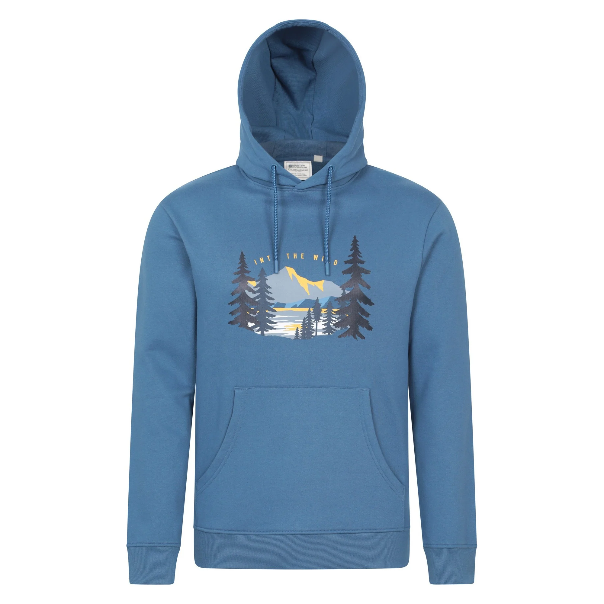 Mountain Warehouse Mens Into The Wild Hoodie Blue