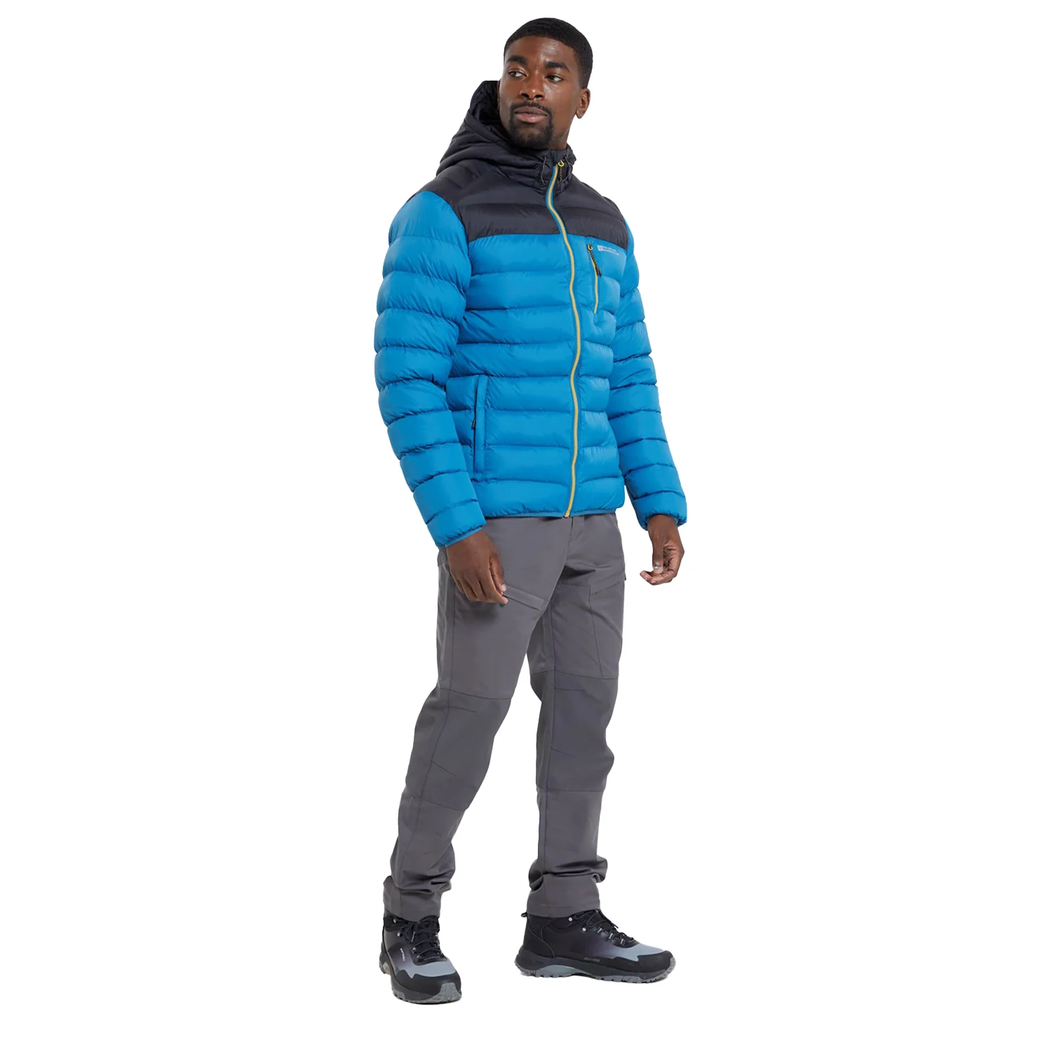 Mountain Warehouse Mens Link Padded Jacket Dark Grey - Image 3