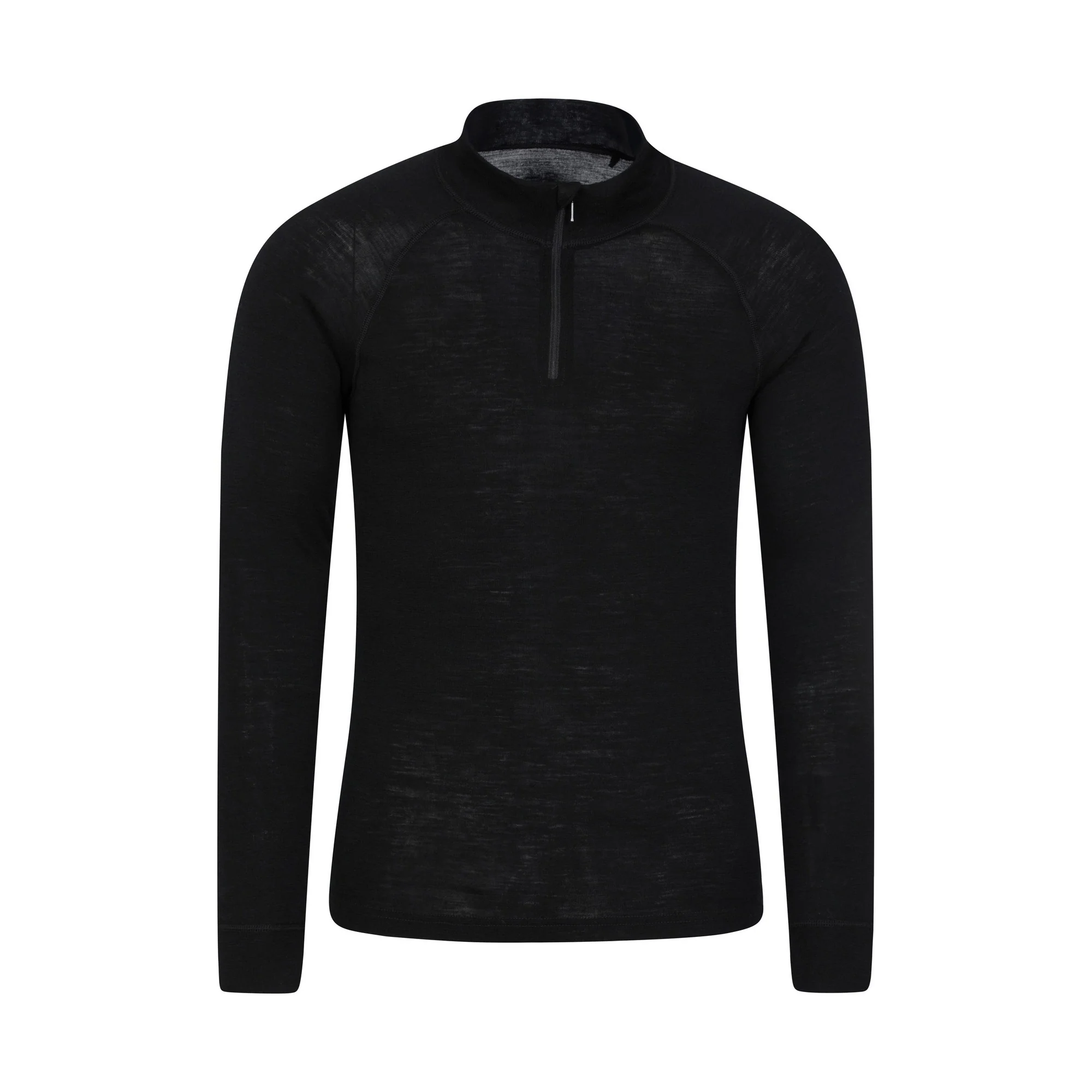 Mountain Warehouse Mens Merino II Base Layer Top Black