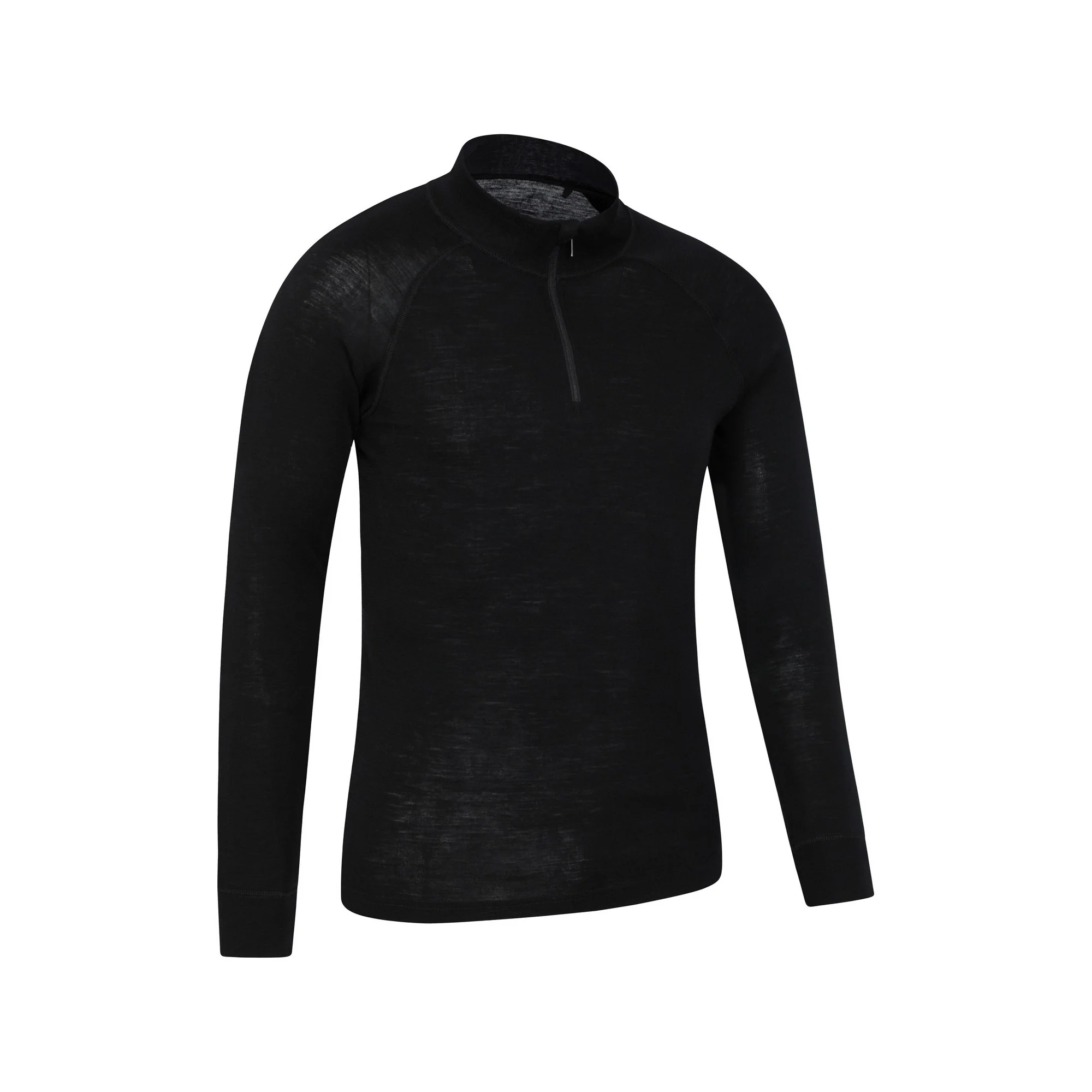 Mountain Warehouse Mens Merino II Base Layer Top Black - Image 2