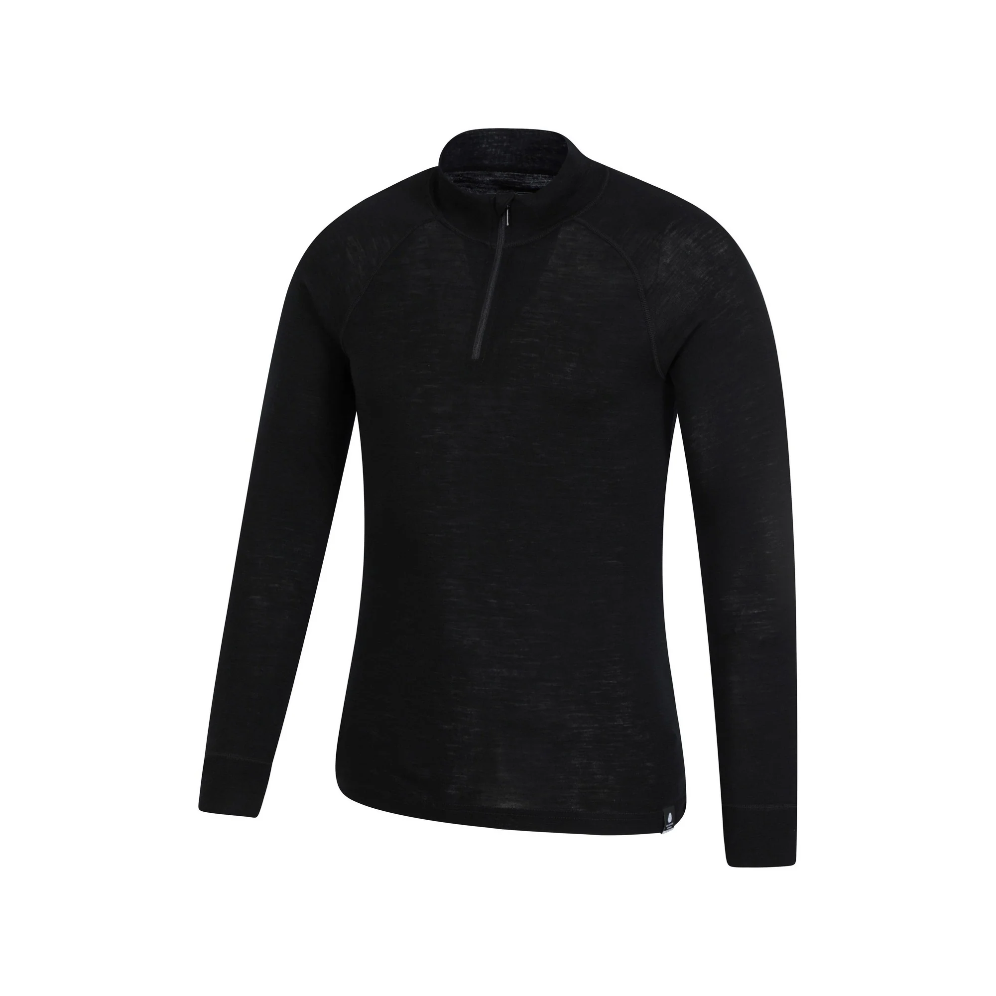 Mountain Warehouse Mens Merino II Base Layer Top Black - Image 3