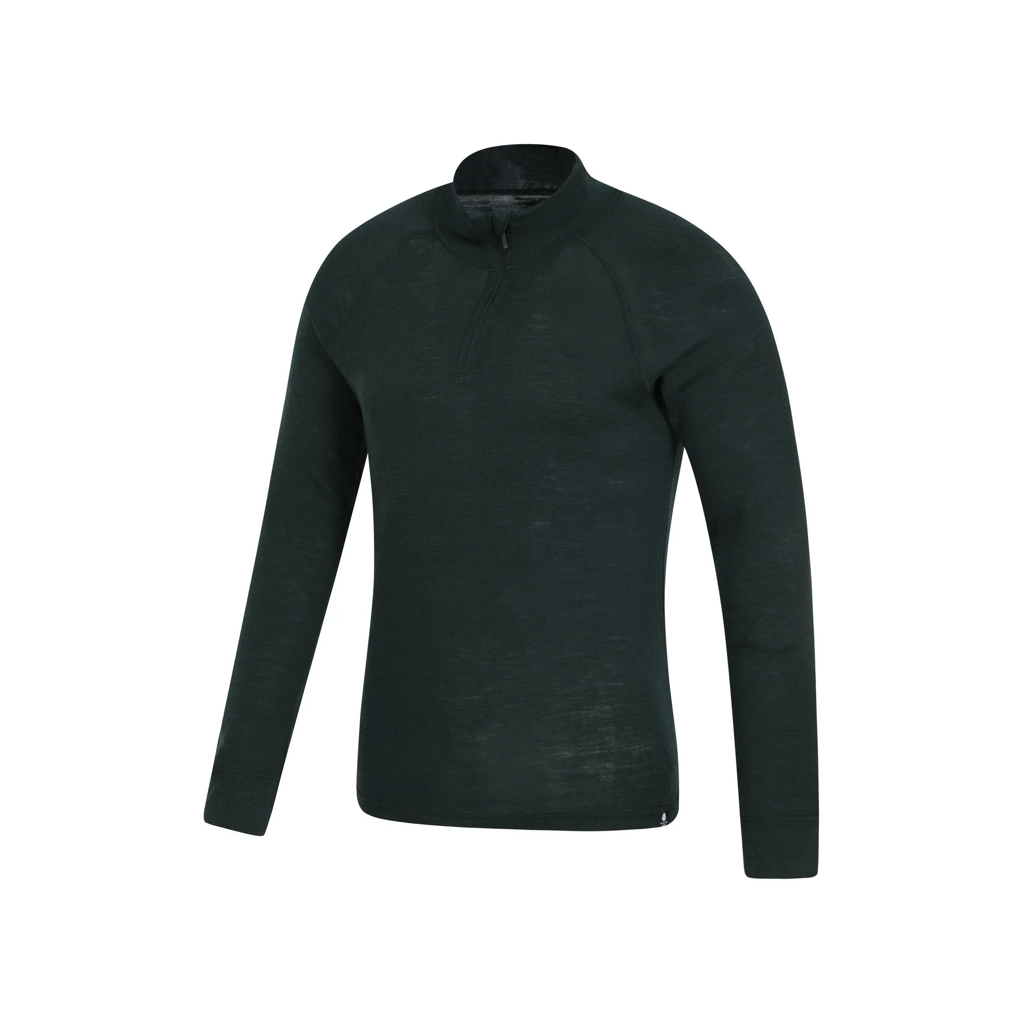 Mountain Warehouse Mens Merino II Base Layer Top Dark Green - Image 3