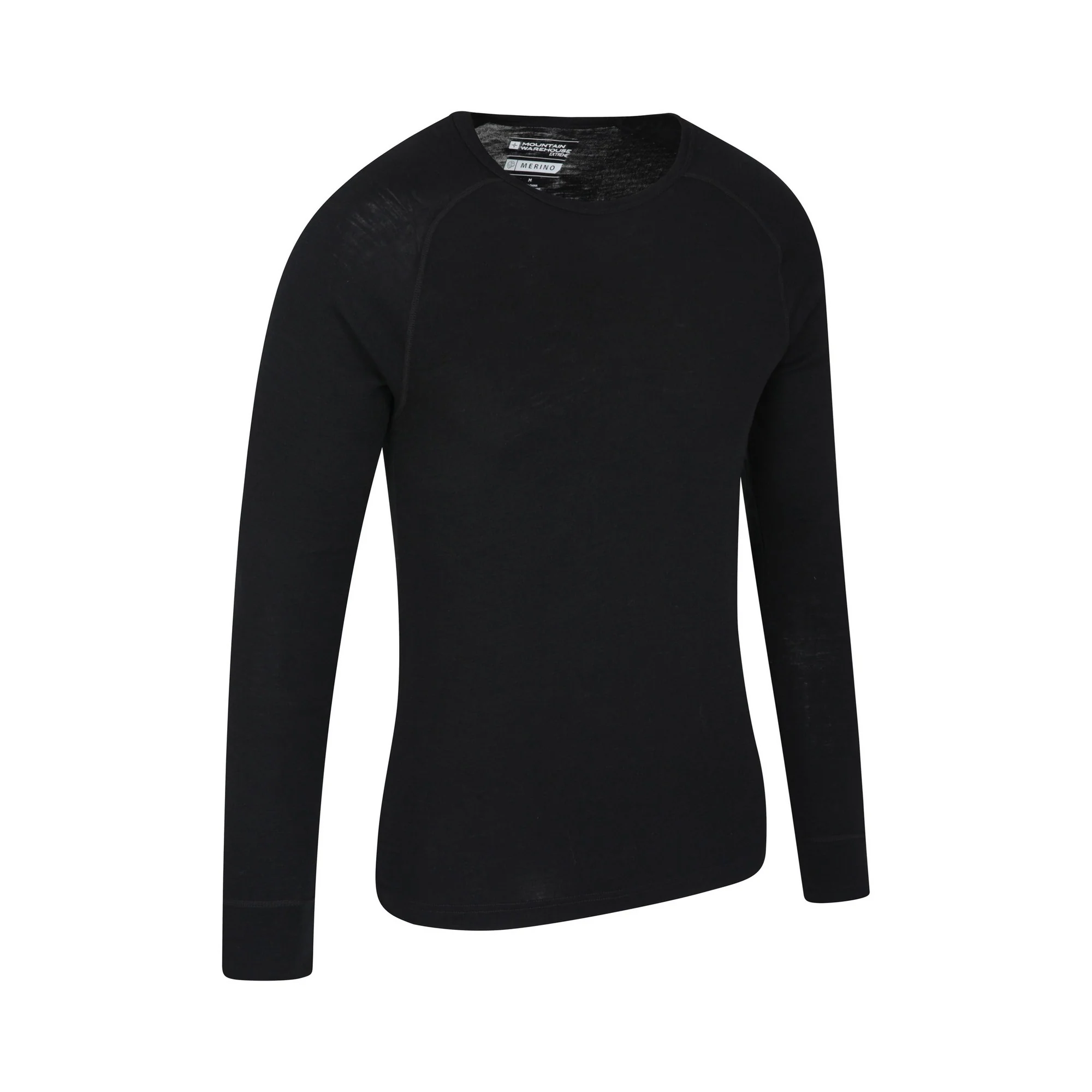 Mountain Warehouse Mens Merino Wool Base Layer Top (Pack of 2) Black - Image 2