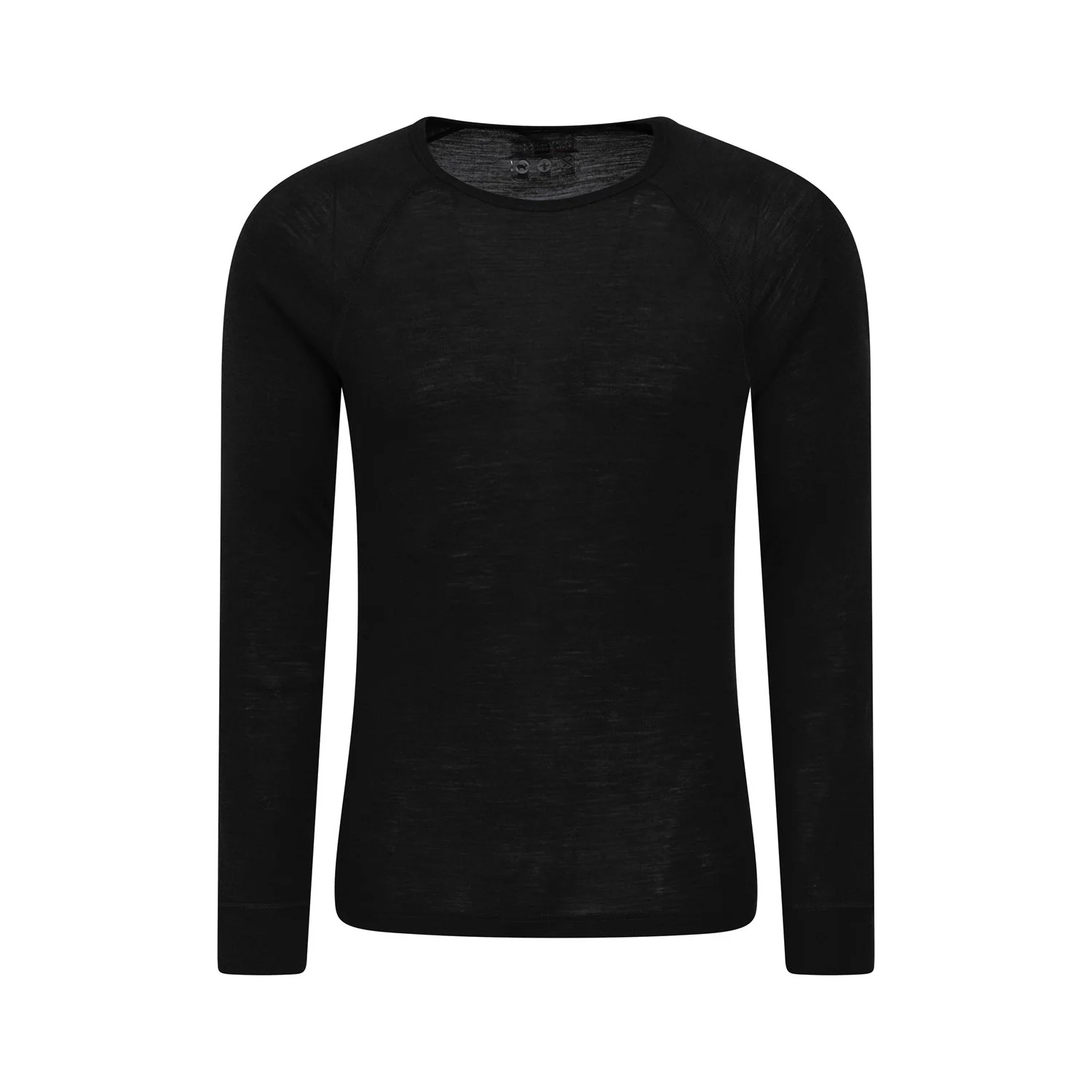 Mountain Warehouse Mens Merino Wool Thermal Top Black
