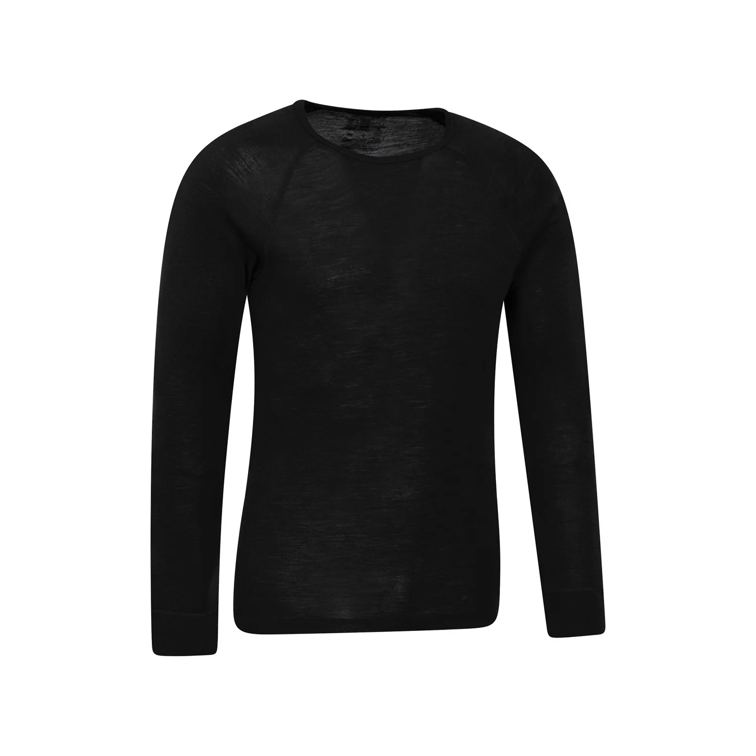 Mountain Warehouse Mens Merino Wool Thermal Top Black - Image 2