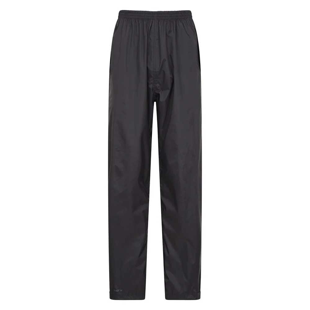 Mountain Warehouse Mens Pakka Waterproof Over Trousers Black