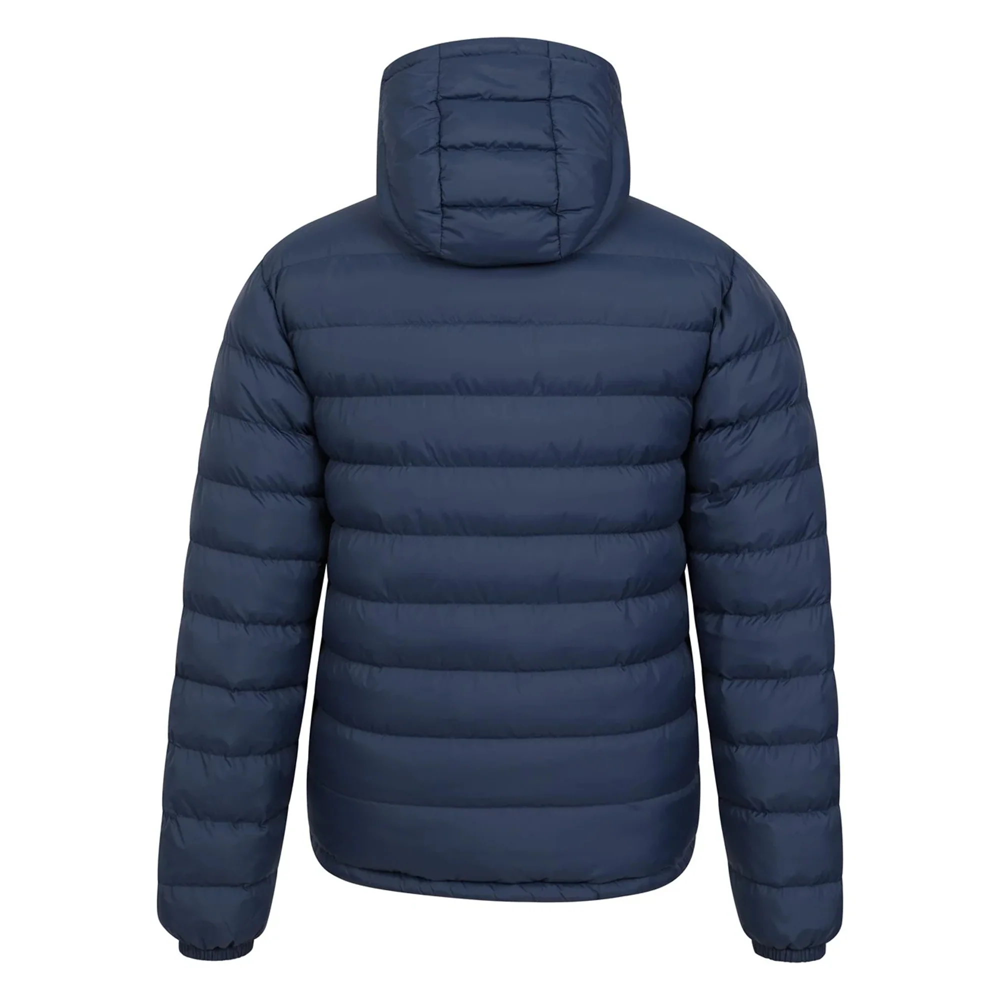 Mountain Warehouse Mens Seasons Faux Fur Lined Padded Jacket Navy - Image 2