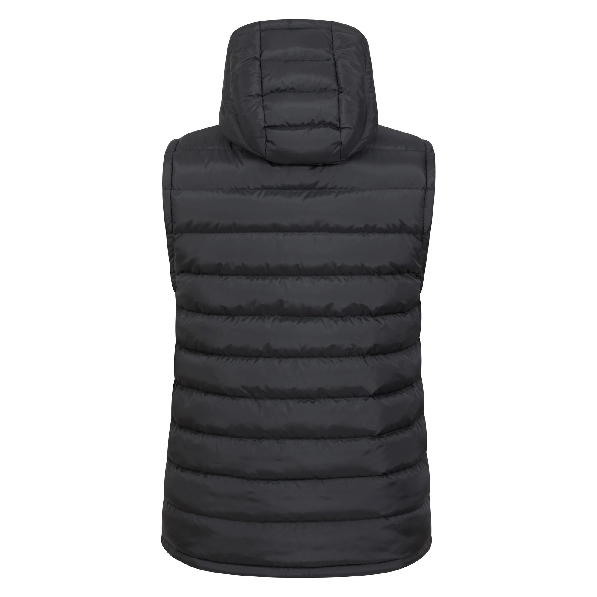 Mountain Warehouse Mens Seasons Hooded Padded Gilet Black - Image 2