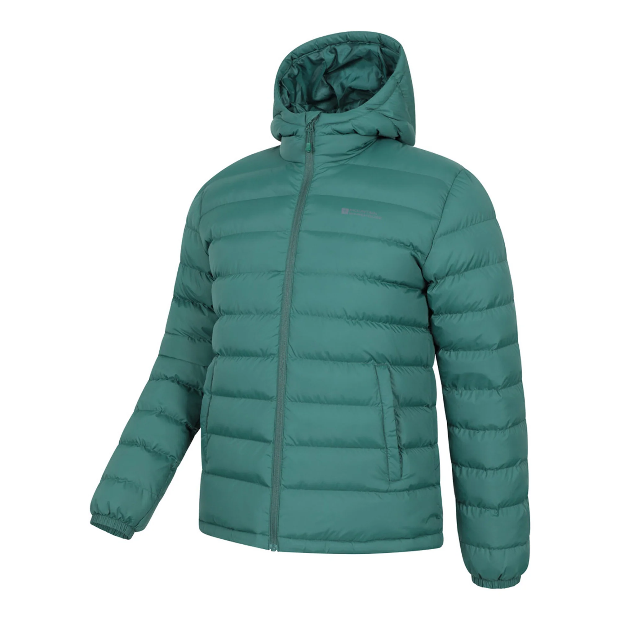 Mountain Warehouse Mens Seasons II Camo Padded Jacket Bright Green - Image 3