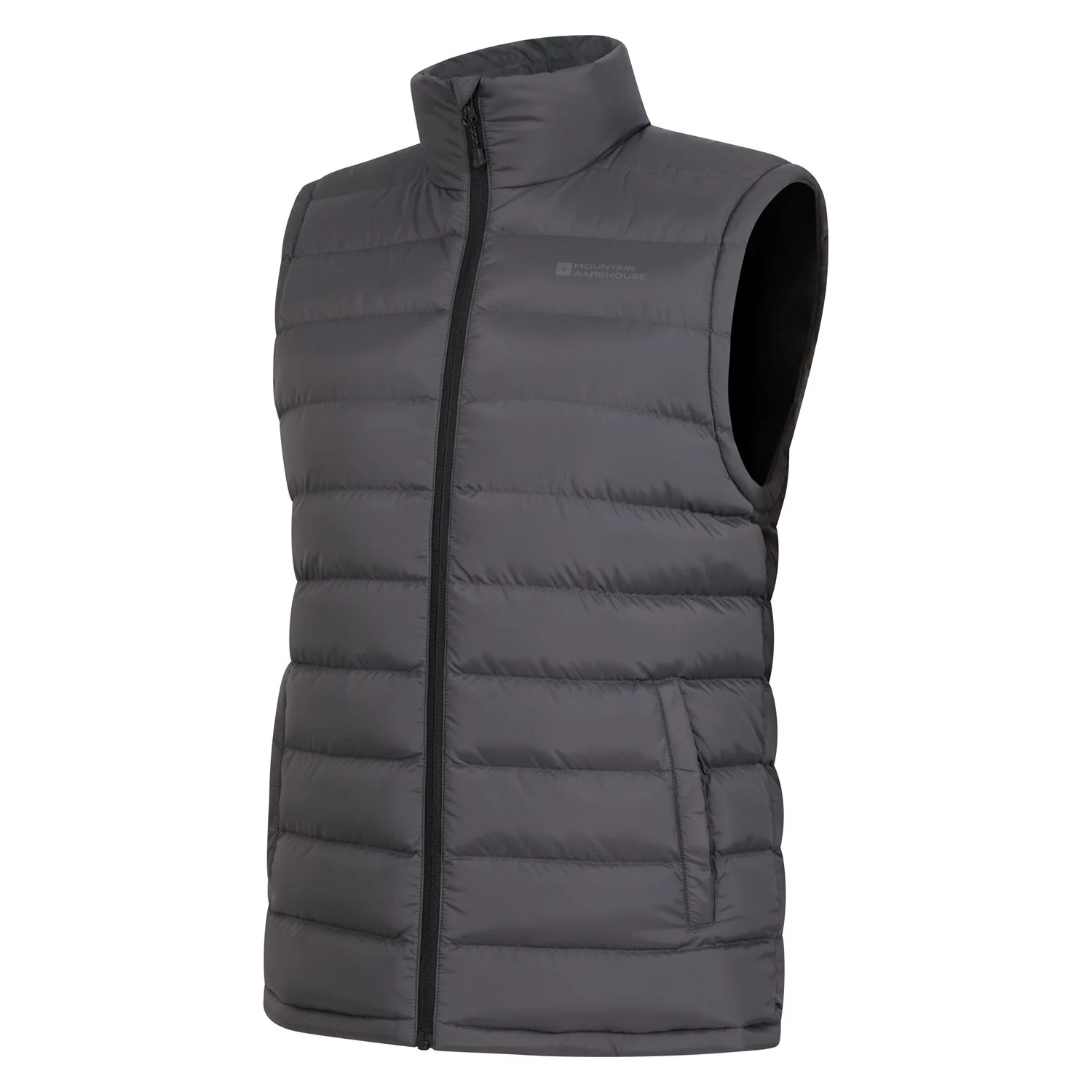 Mountain Warehouse Mens Seasons II Padded Gilet Charcoal - Image 3