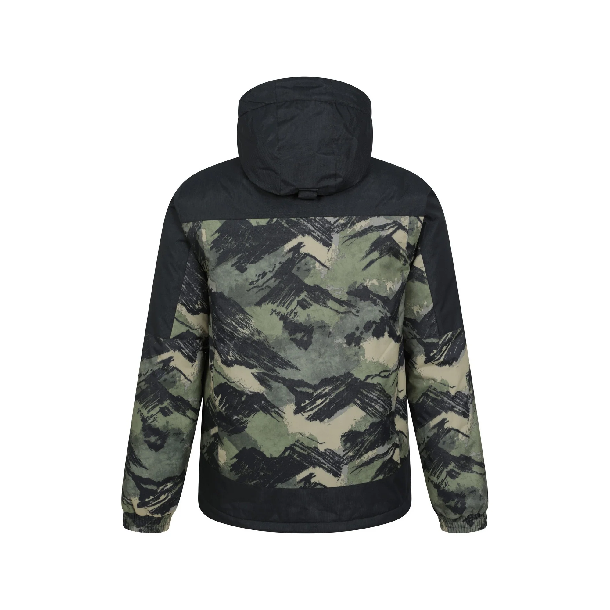 Mountain Warehouse Mens Shadow II Printed Ski Jacket Dark Green - Image 2