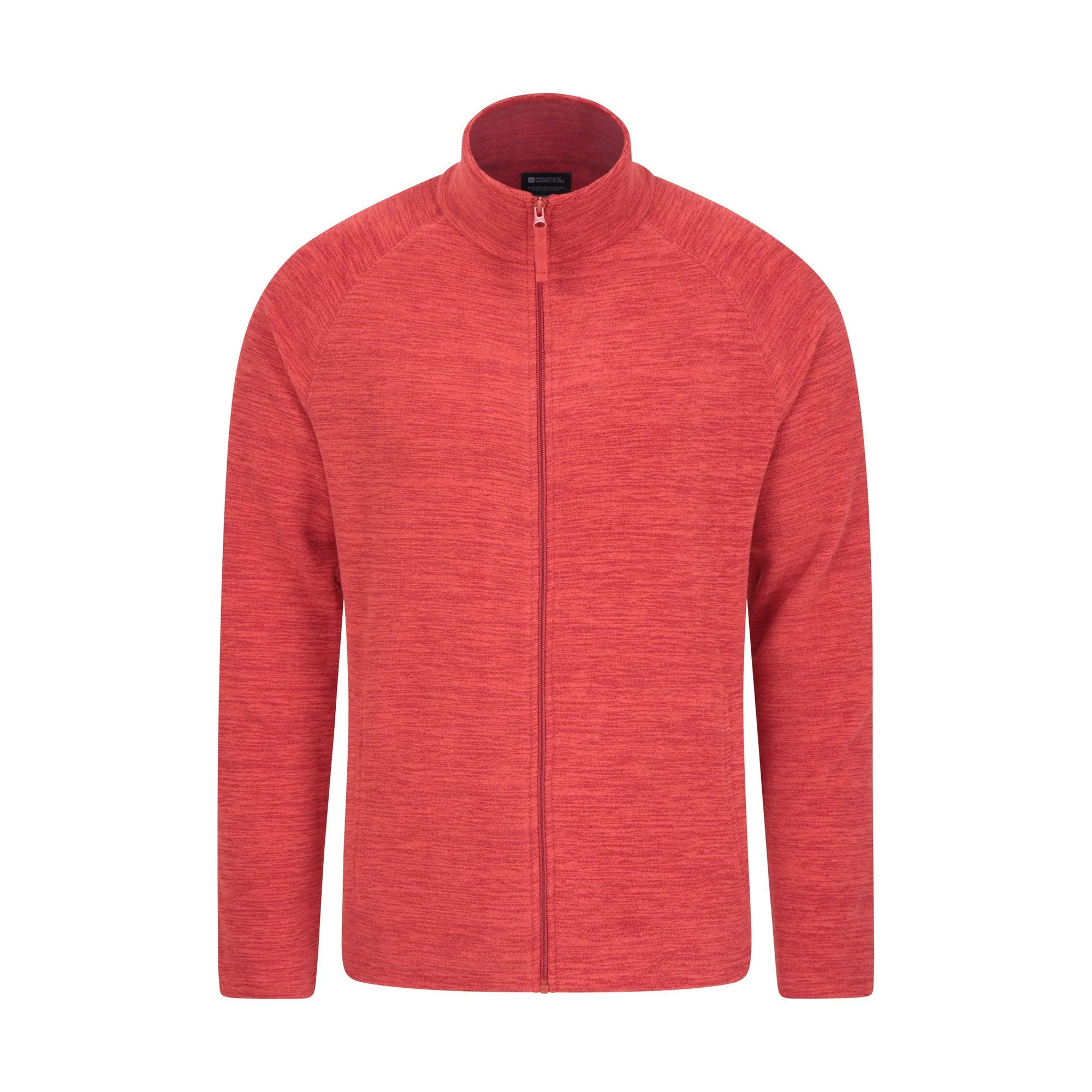 Mountain Warehouse Mens Snowdon II Full Zip Fleece Jacket Dark Red