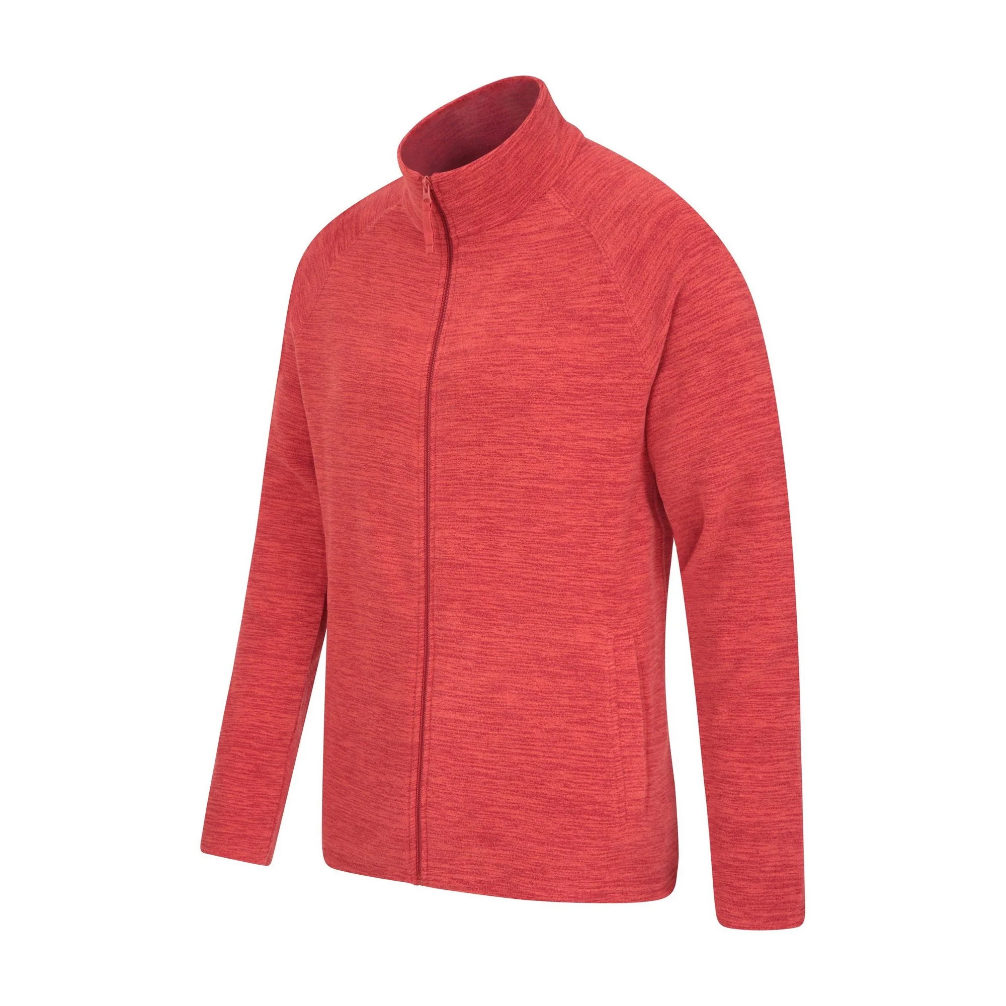 Mountain Warehouse Mens Snowdon II Full Zip Fleece Jacket Dark Red - Image 2