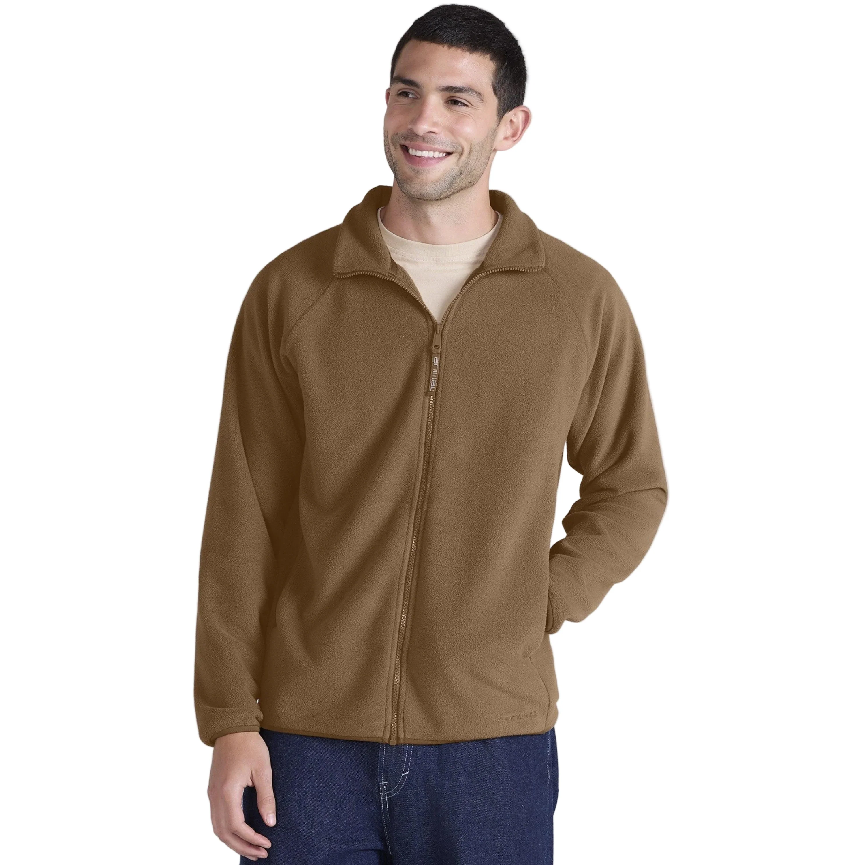 Mountain Warehouse Mens Stockholm Full Zip Fleece Jacket Mustard