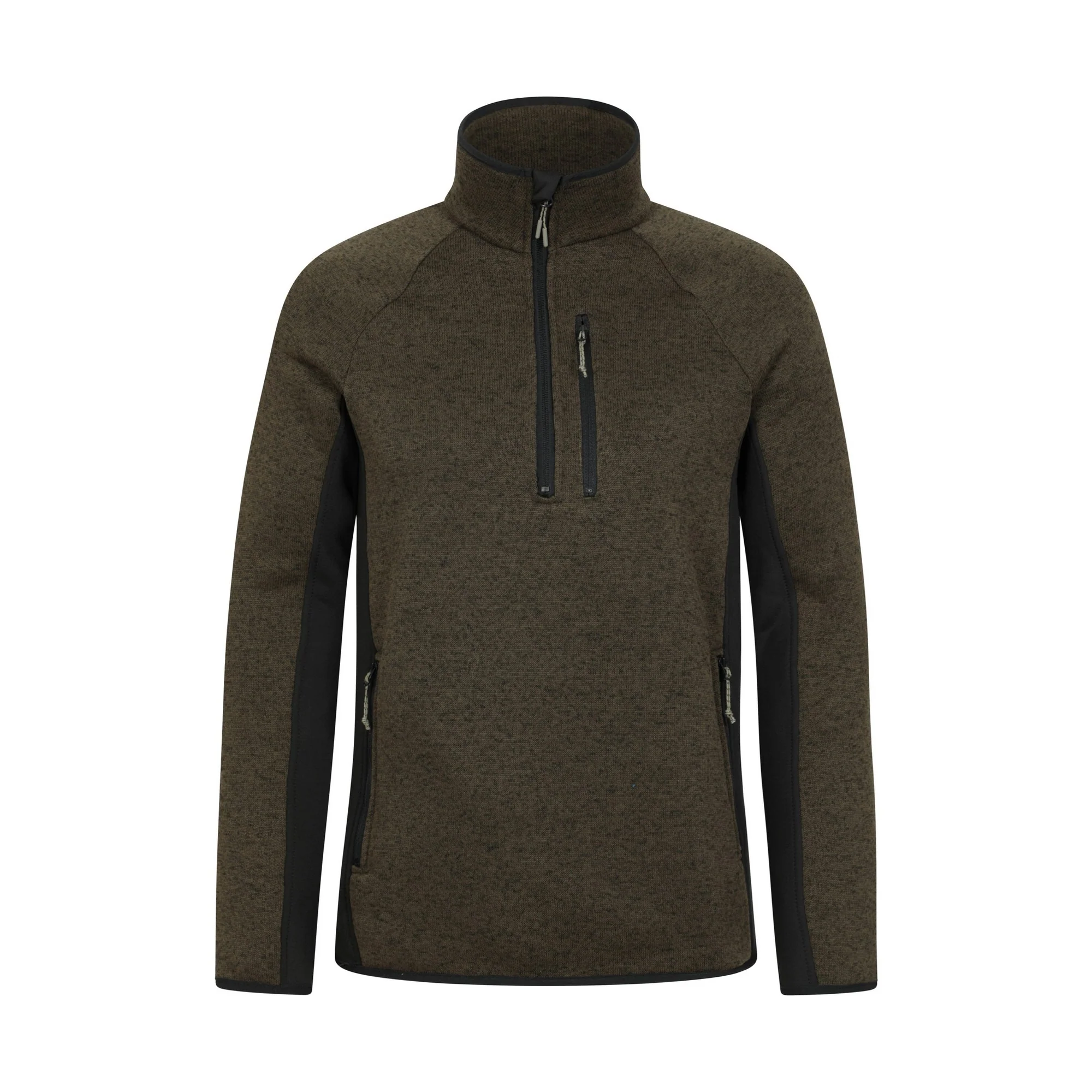 Mountain Warehouse Mens Treston Fleece Top Khaki Green
